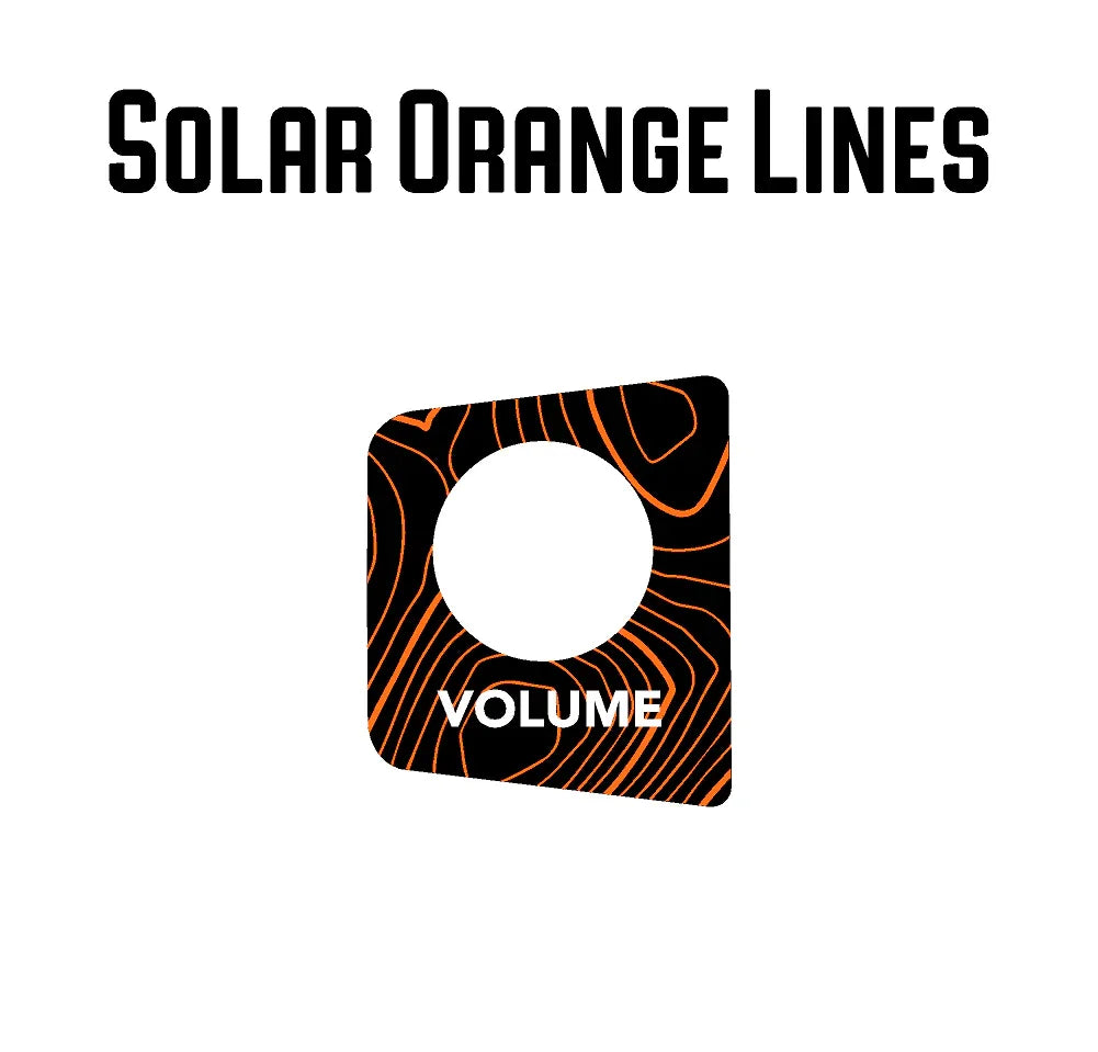 StickerFab Topographic Volume Button Trim Cover - 2024+ Land Cruiser