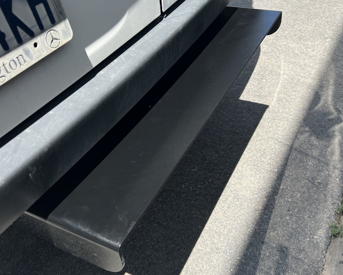 Diabolical Inc rear step on a Mercedes Sprinter VS30