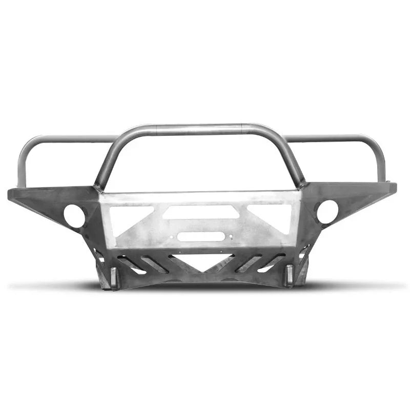 Steel off-road front bumper with grille guard and winch mount for Toyota Tacoma or Jeep
