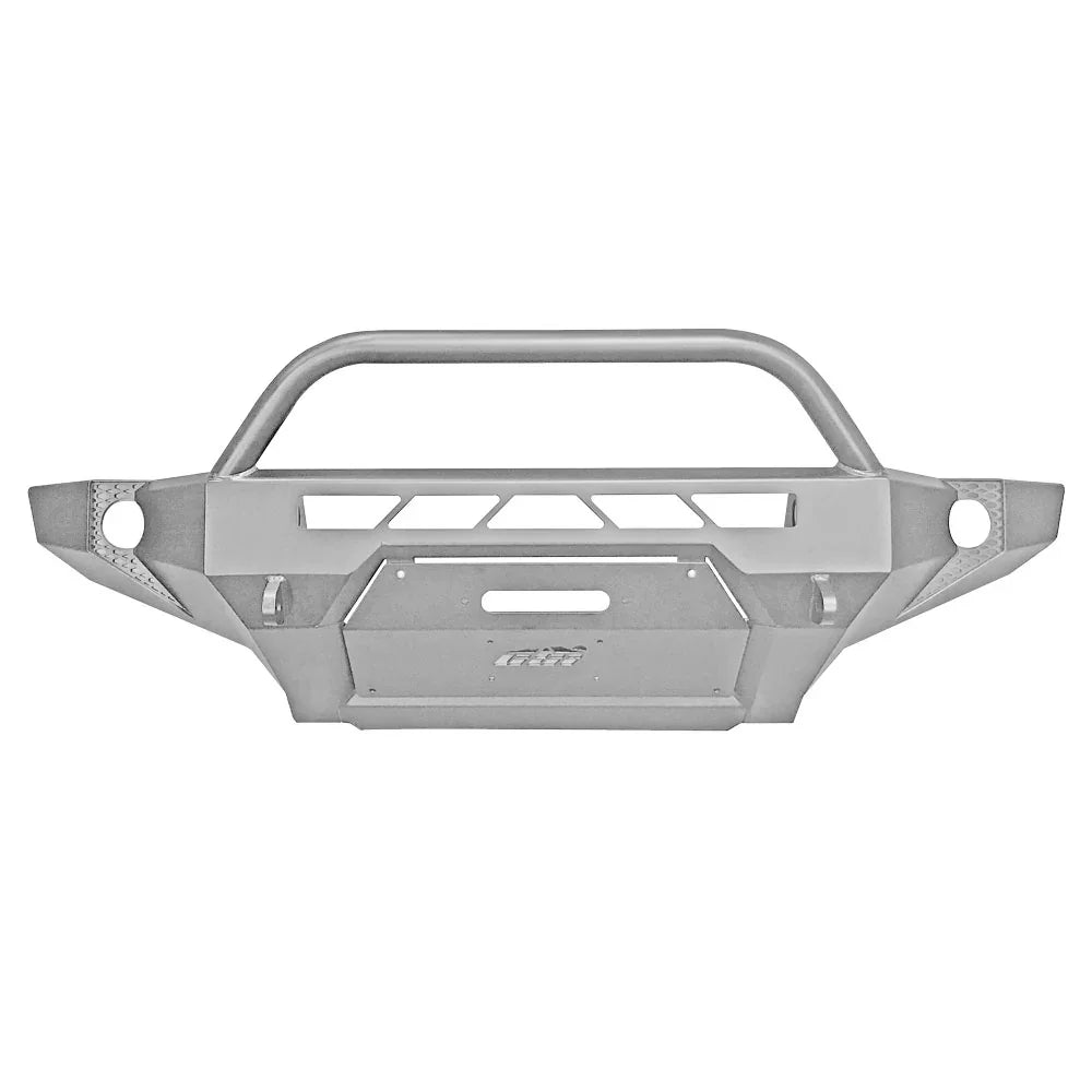 Steel off-road front bumper for Toyota 4Runner, winch mount, integrated bull bar.