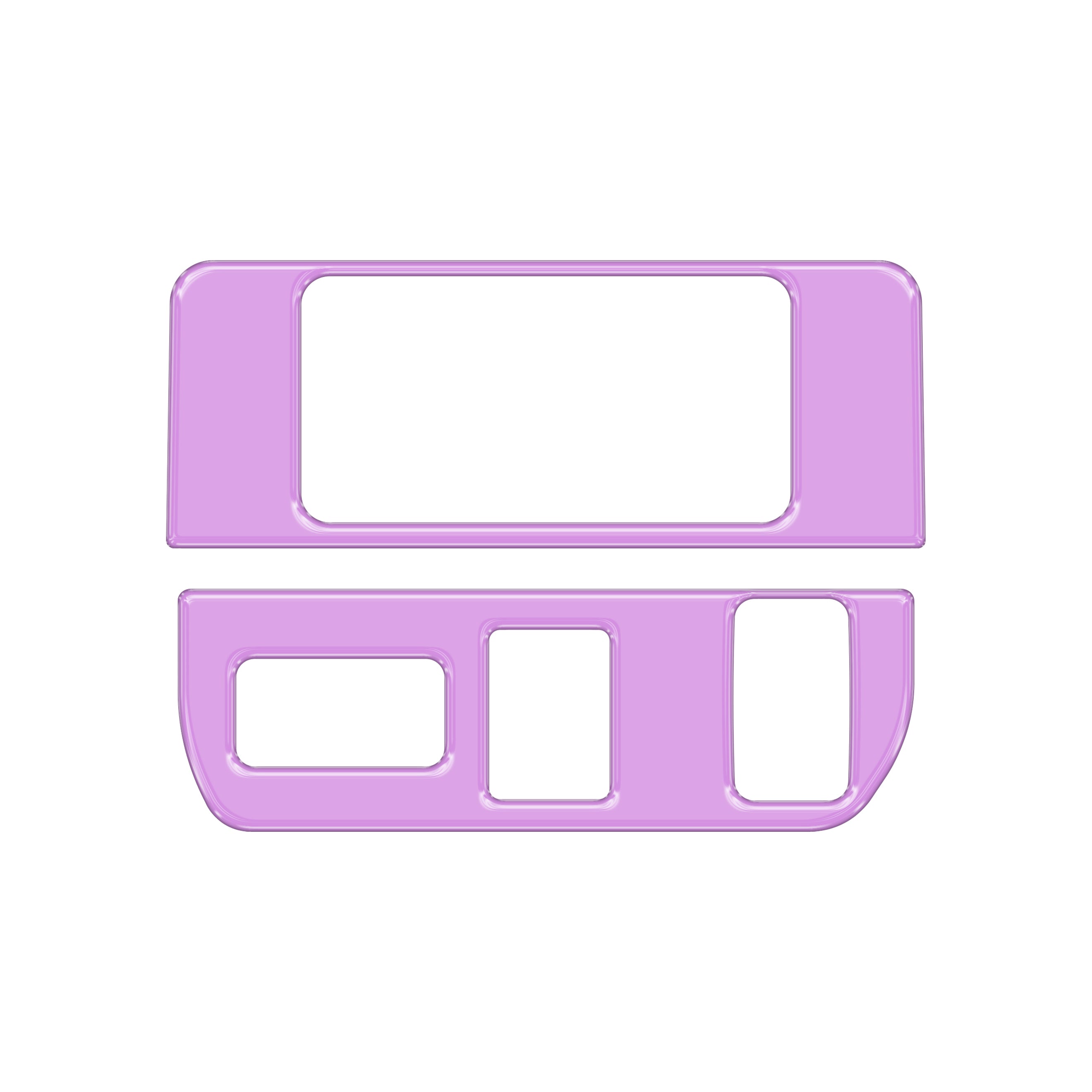 Dim Light Control with 3-Switches Accent Trim Fits 2016-2022 Toyota Tacoma 3-Switches (V1) Lavender Purple