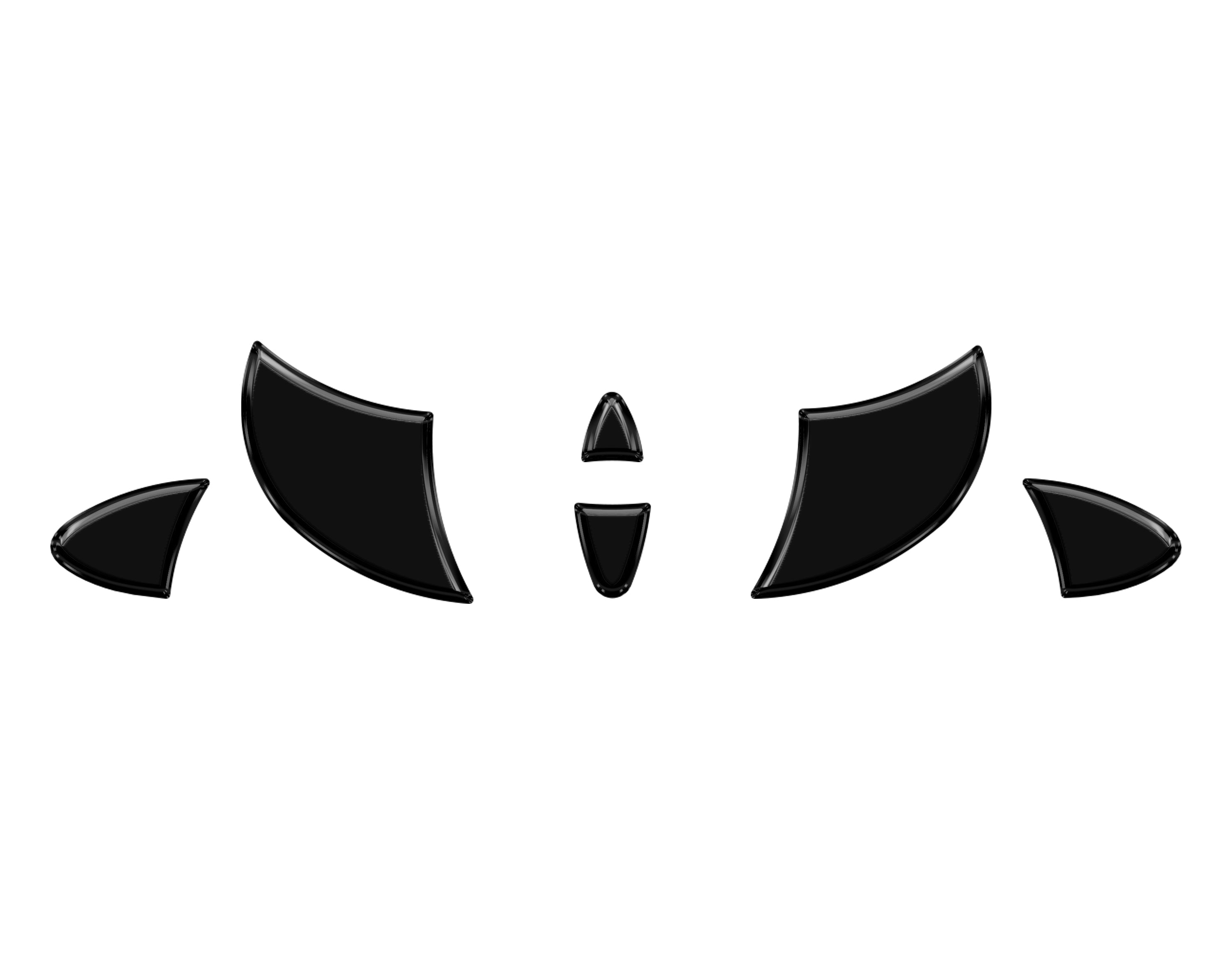Steering Wheel Inserts Inserts Fits 2016-2023 Toyota Tacoma Gloss Black