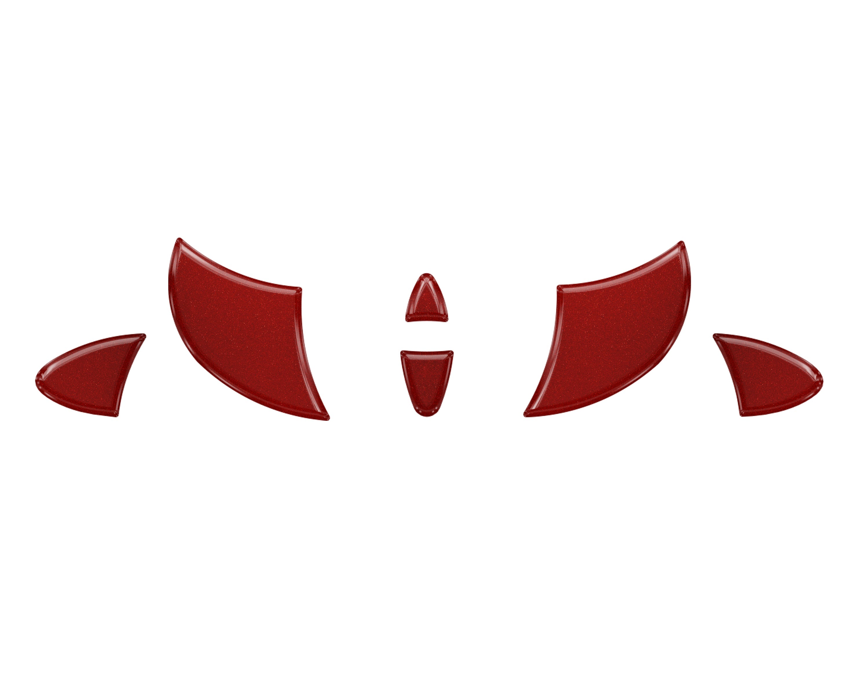 Steering Wheel Inserts Inserts Fits 2016-2023 Toyota Tacoma Ruby Red (Similar to Barcelona Red)