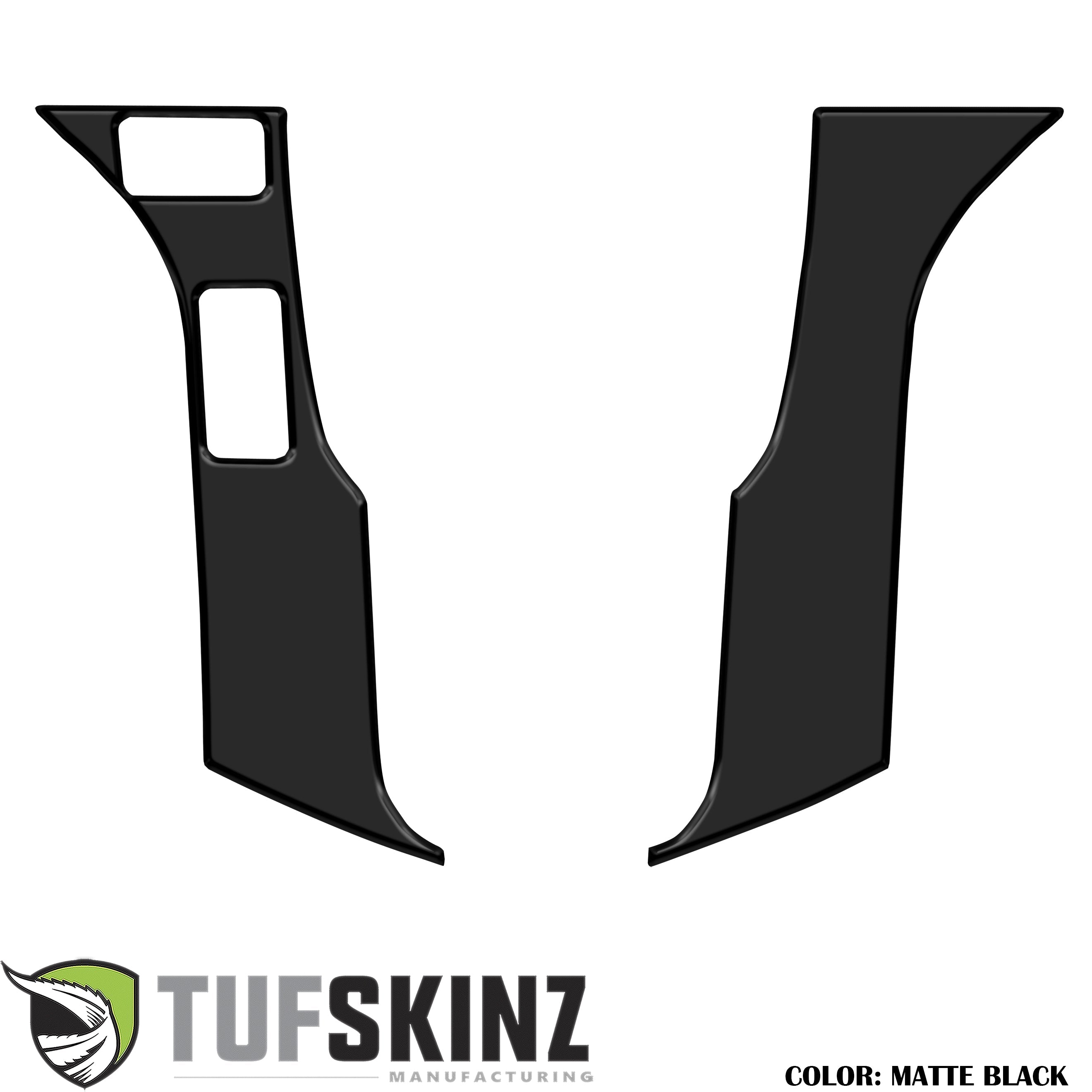 Steering Wheel Trim - 2 Buttons Accent Trim Fits 2016-2021 Toyota Tacoma 2-Buttons Matte Black
