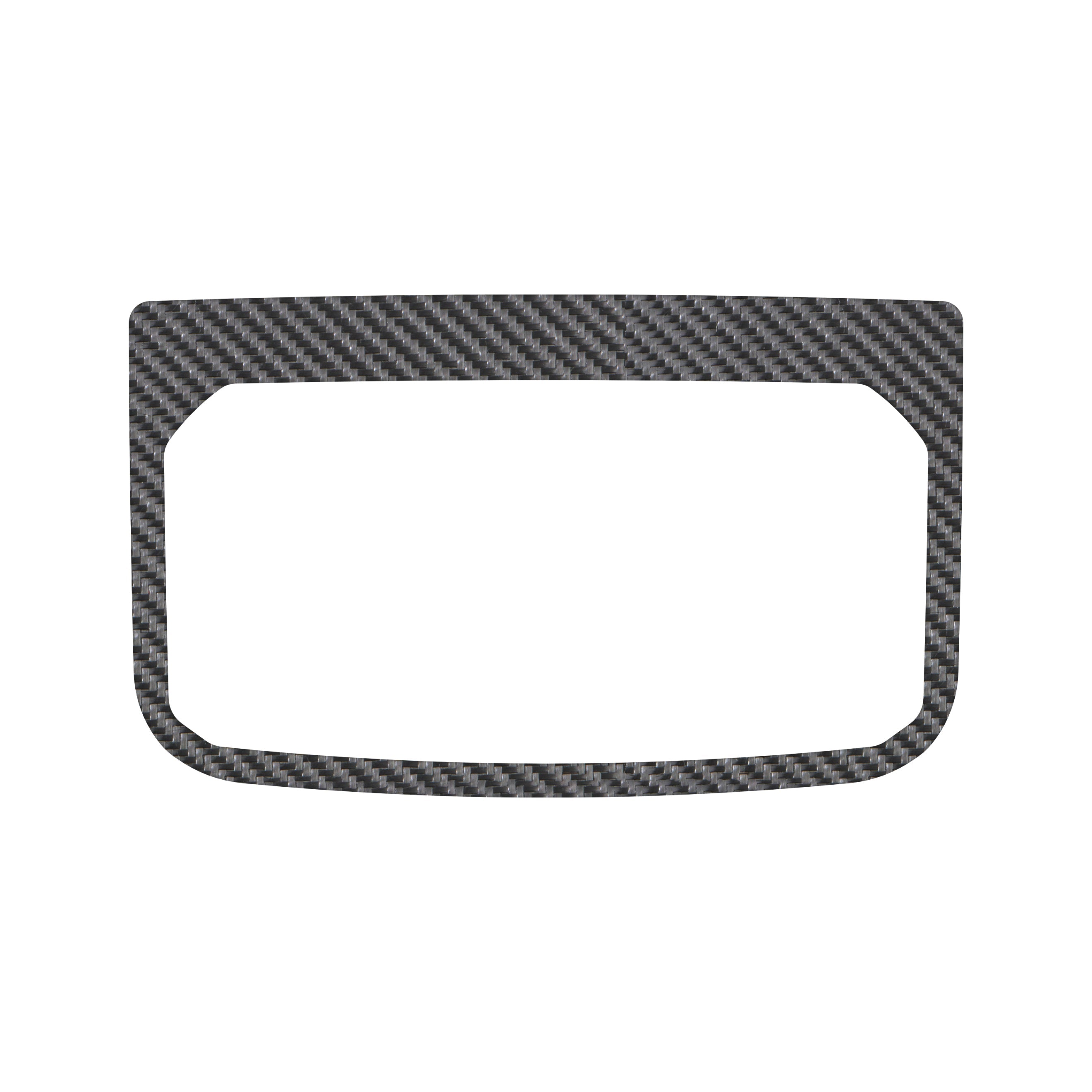 Rear Cup Holder Accent Trim Fits 2016-2021 Toyota Tacoma Real Carbon Fiber(Raw)