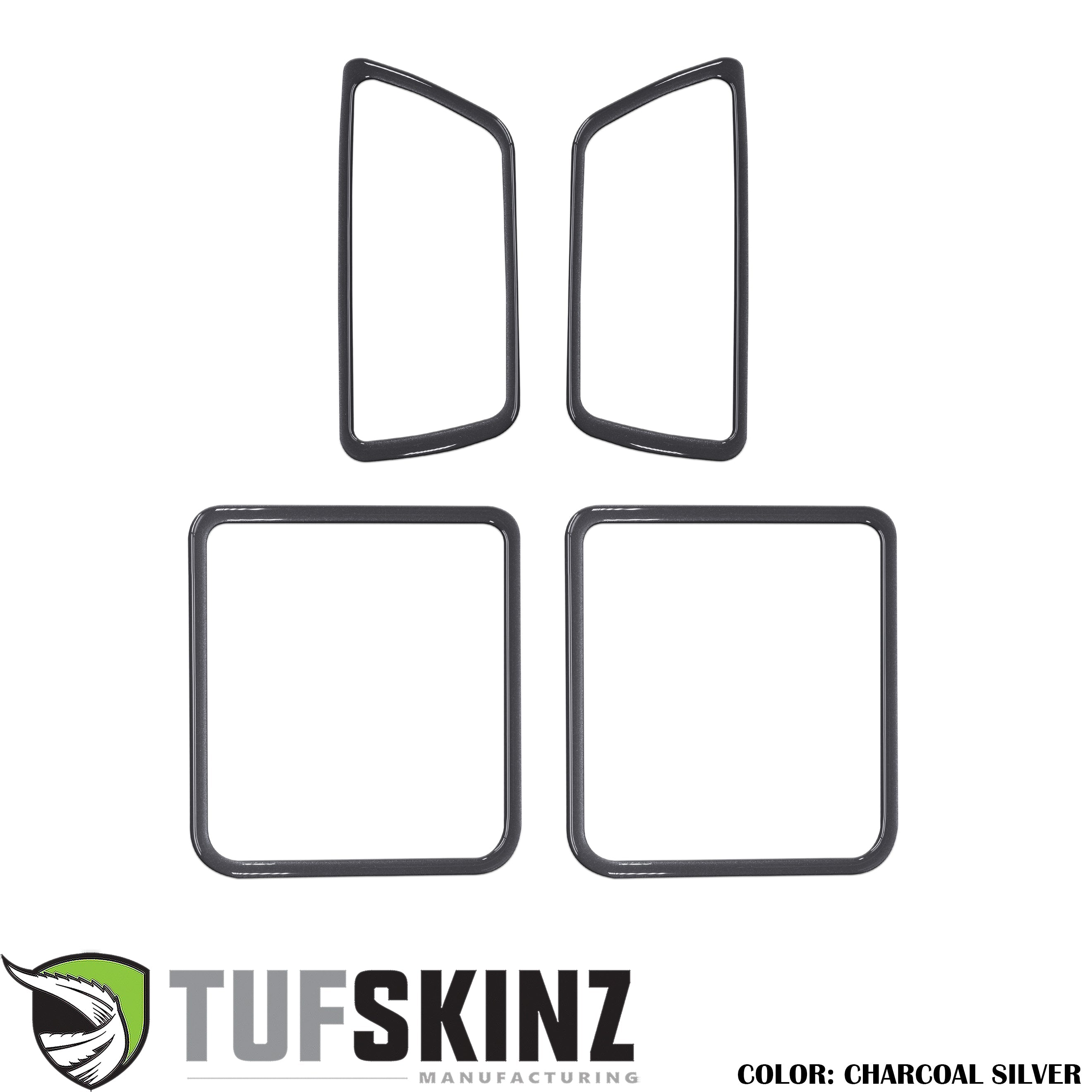 Access Cab Door Handle Surround Accent Trim Fits 2016-2021 Toyota Tacoma Access Cab *OE Color - Magnetic Gray Metallic