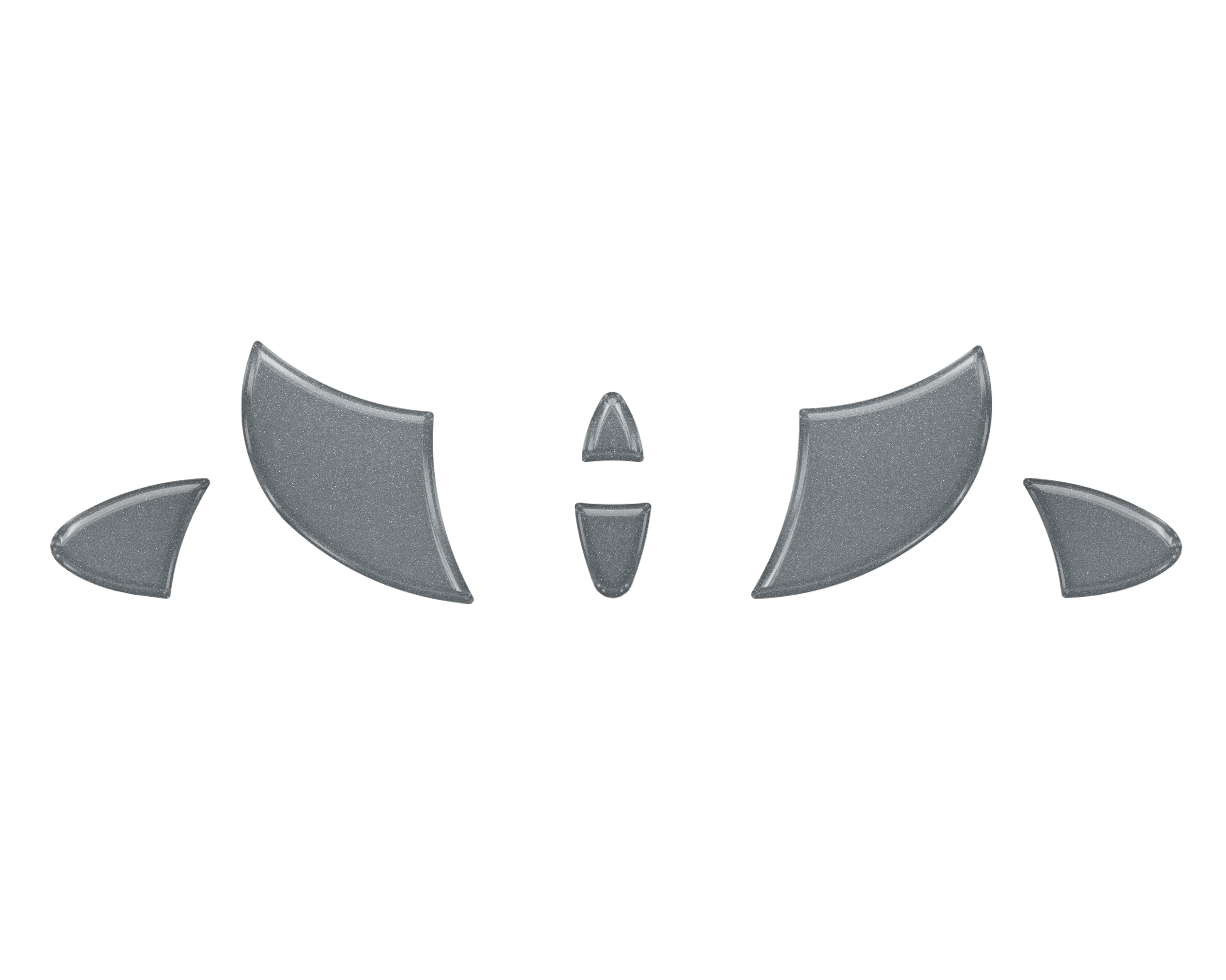 Steeering Wheel Emblem Inserts Fits 2005-2015 Toyota Tacoma *OE Color - Magnetic Gray Metallic