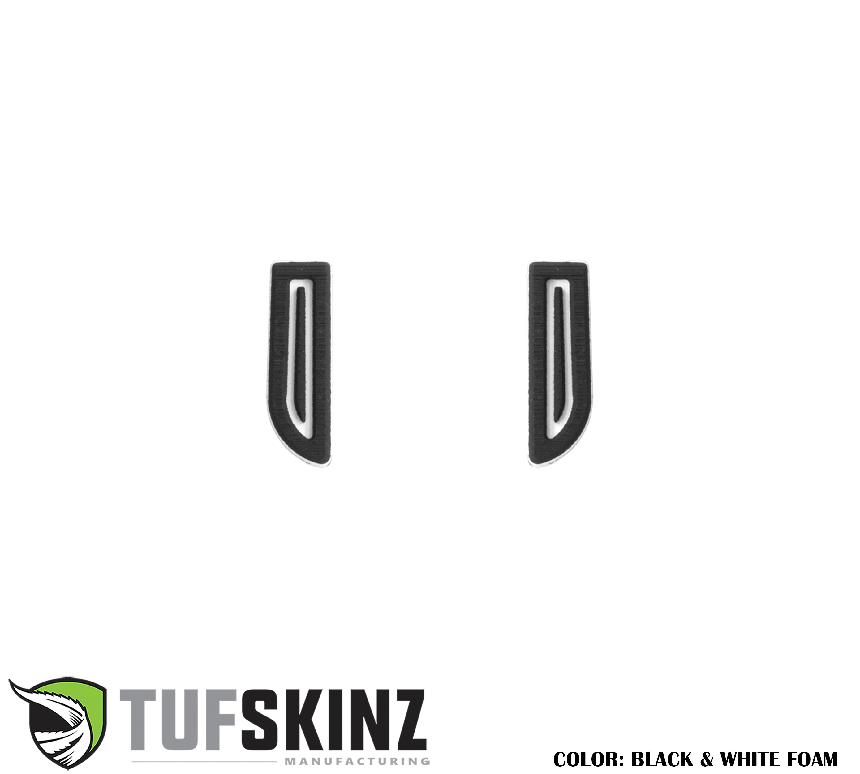 Access Cab Door Handle/Pull Foam Inserts Fits 2016-2023 Toyota Tacoma 2-Door(Single Cab/Access Cab) Black/White
