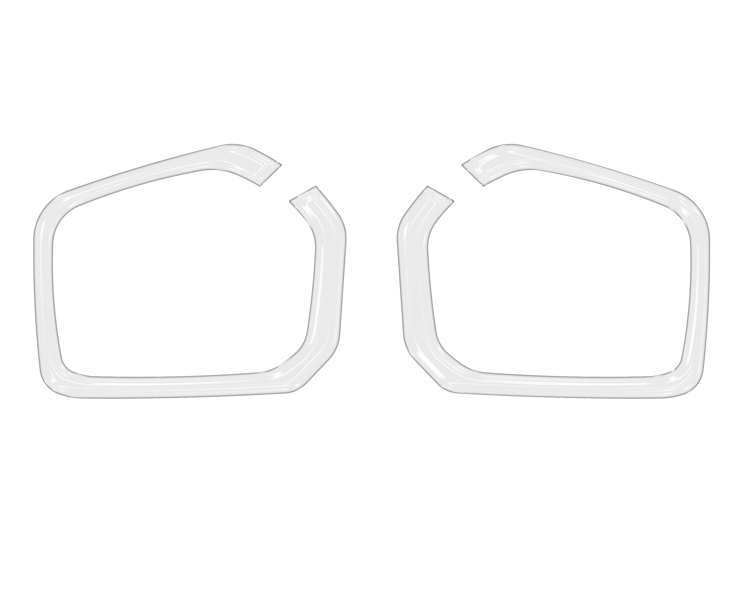 Foglight Accent Trim Fits 2016-2022 Toyota Tacoma SR, SR5, Limited Gloss White