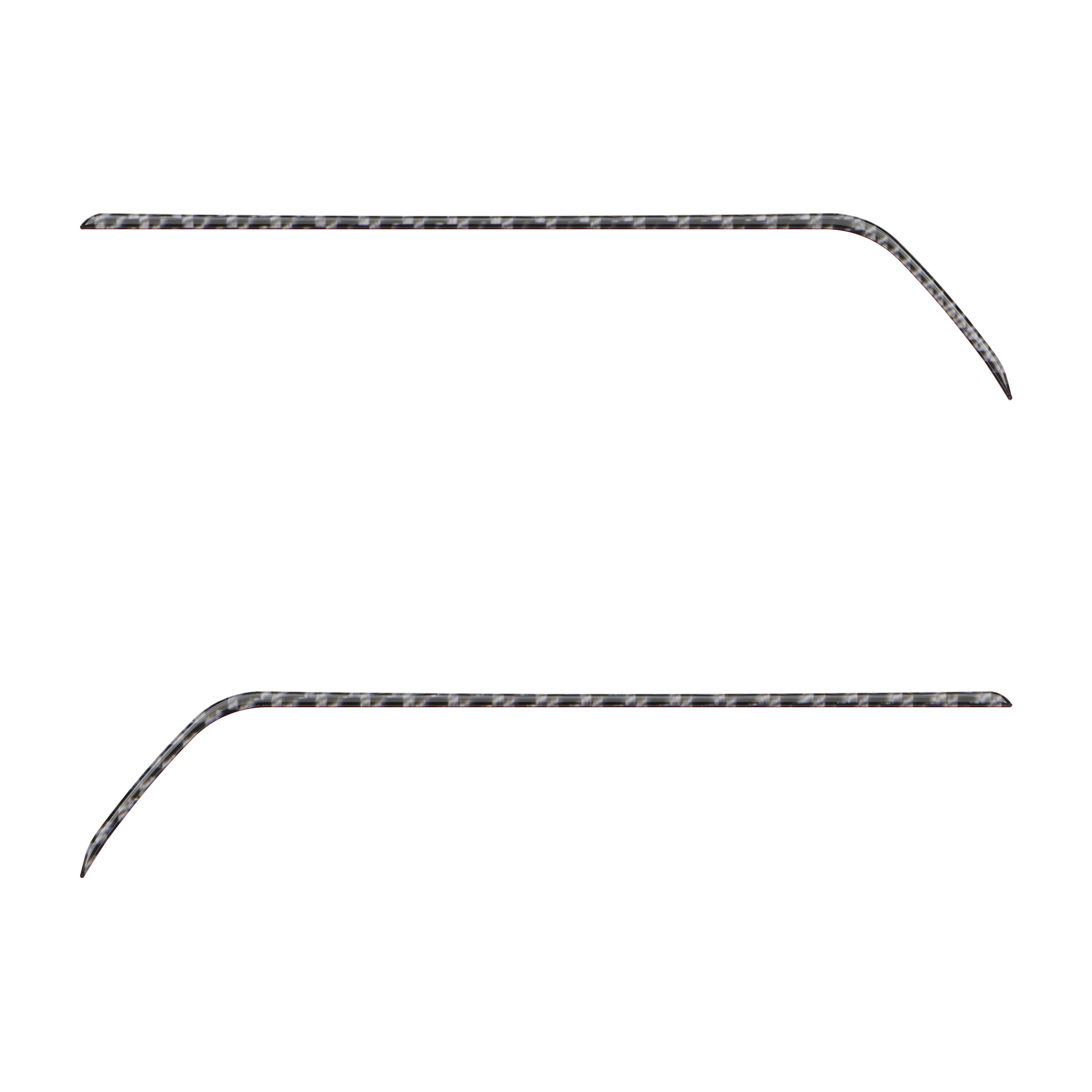 Rear Door Switch Side Panel Inserts Fits 2016-2023 Toyota Tacoma Real Carbon Fiber(Domed)