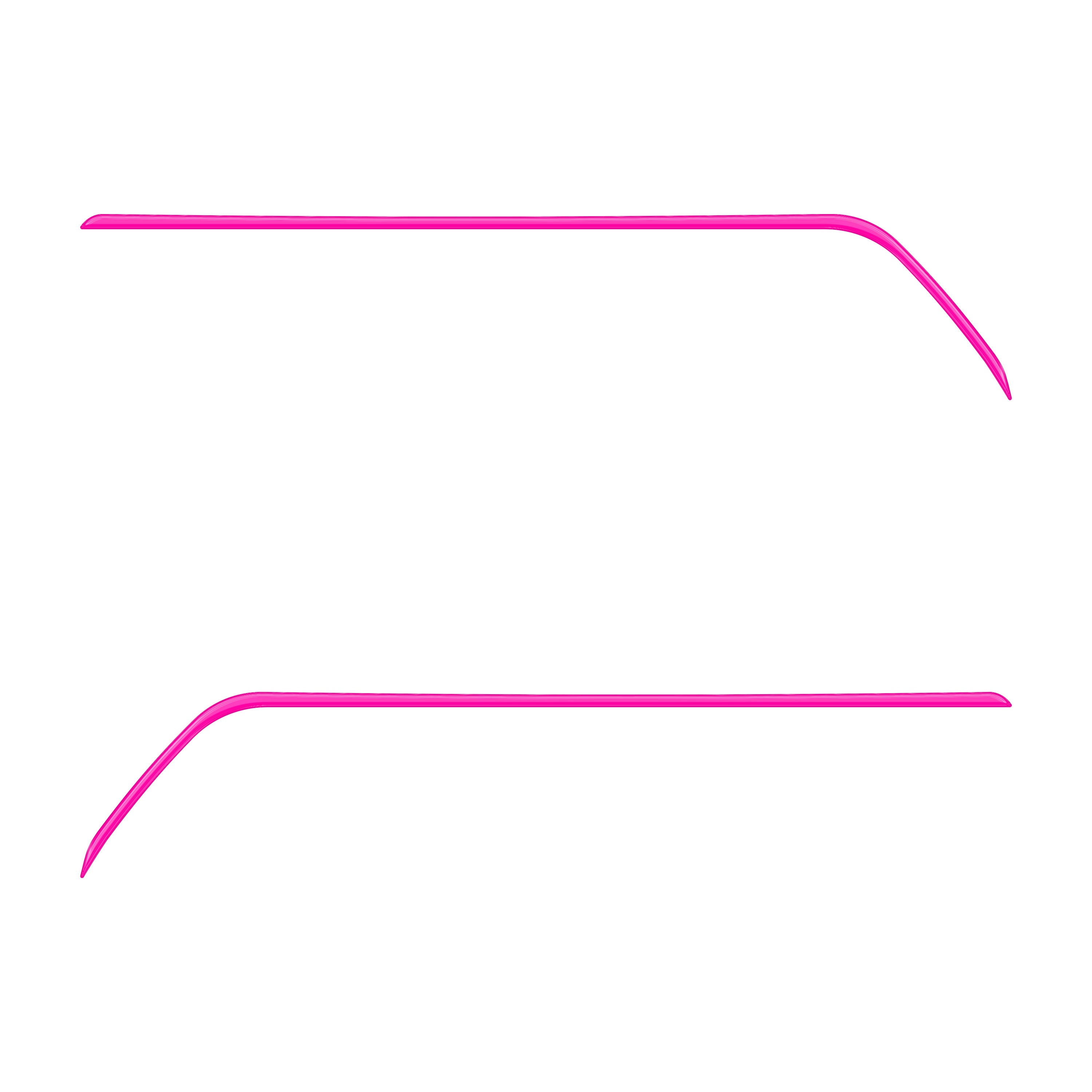 Rear Door Switch Side Panel Inserts Fits 2016-2023 Toyota Tacoma Hot Pink
