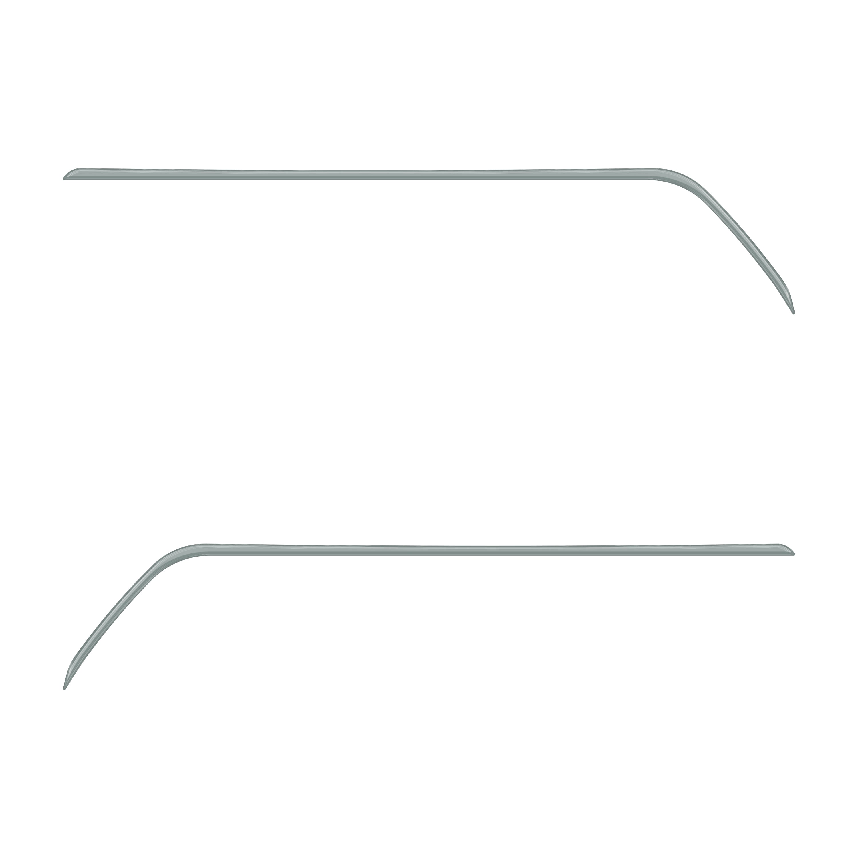 Rear Door Switch Side Panel Inserts Fits 2016-2023 Toyota Tacoma *OE Color - Lunar Rock