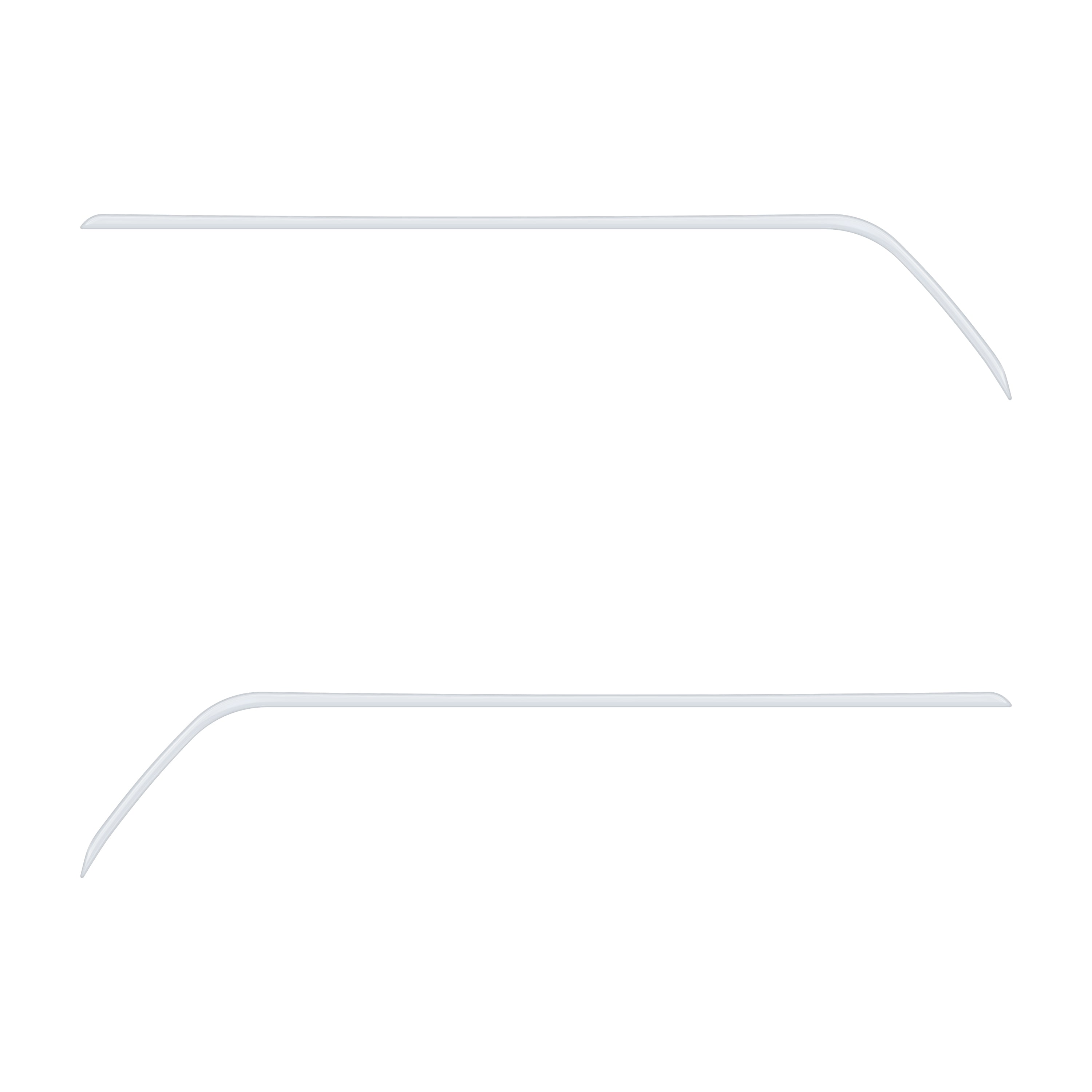 Rear Door Switch Side Panel Inserts Fits 2016-2023 Toyota Tacoma Gloss White