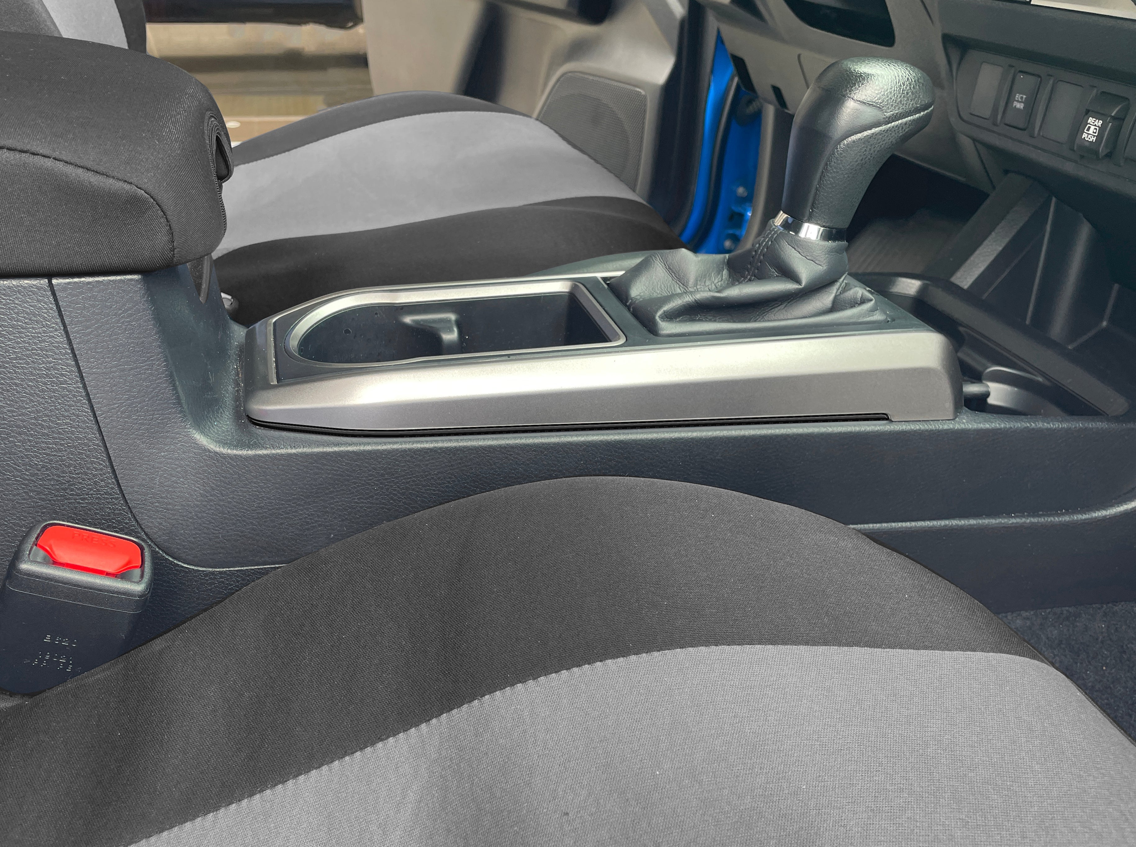 Automatic - Side Center Console Line Inserts Fits 2016-2022 Toyota Tacoma Automatic Gloss Black