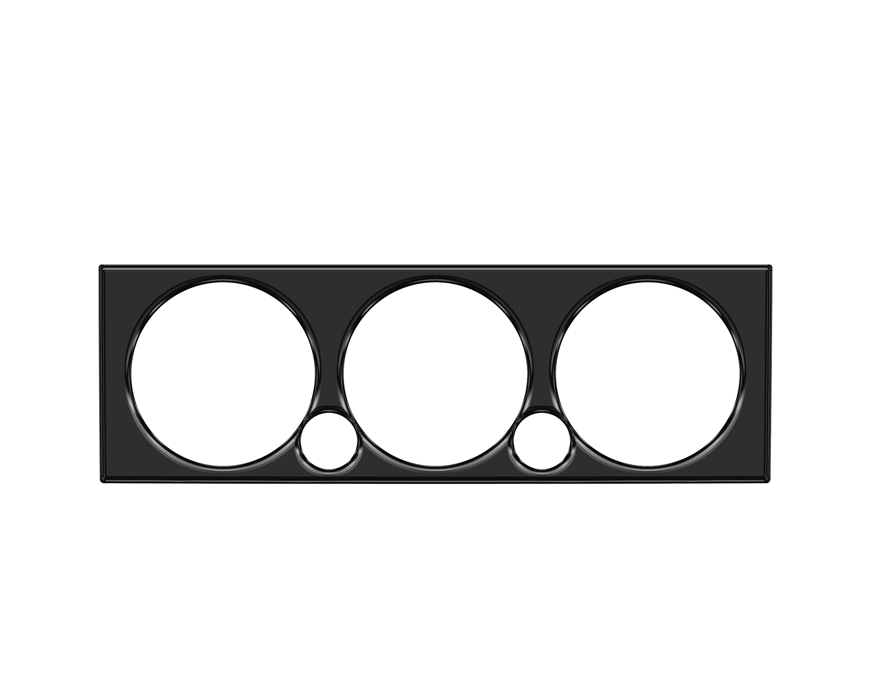 Climate Control Accent Trim Fits 2005-2015 Toyota Tacoma Gloss Black
