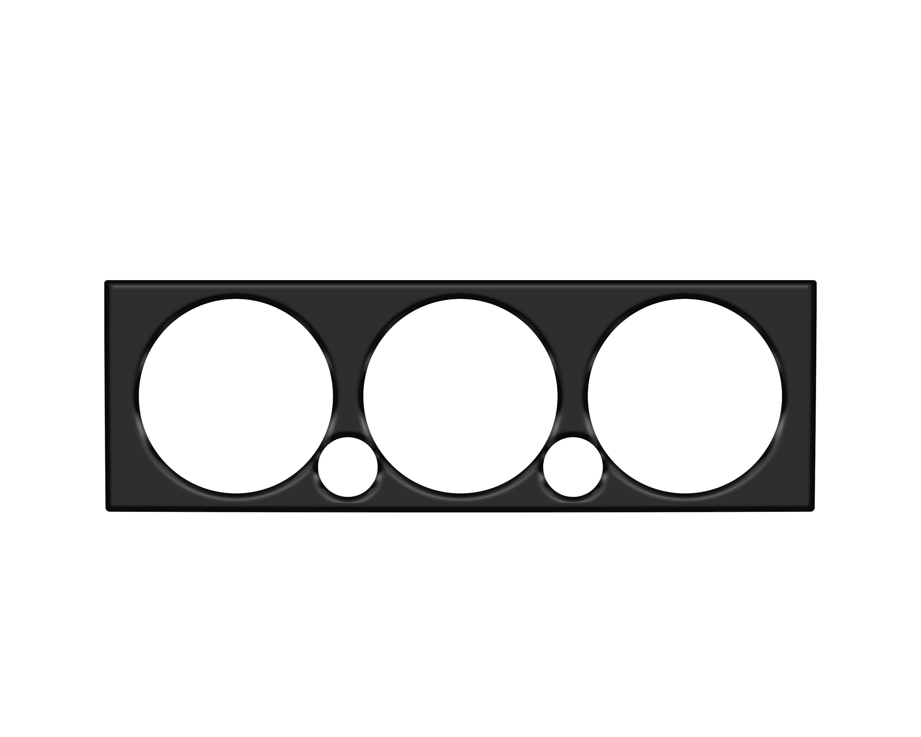 Climate Control Accent Trim Fits 2005-2015 Toyota Tacoma Matte Black
