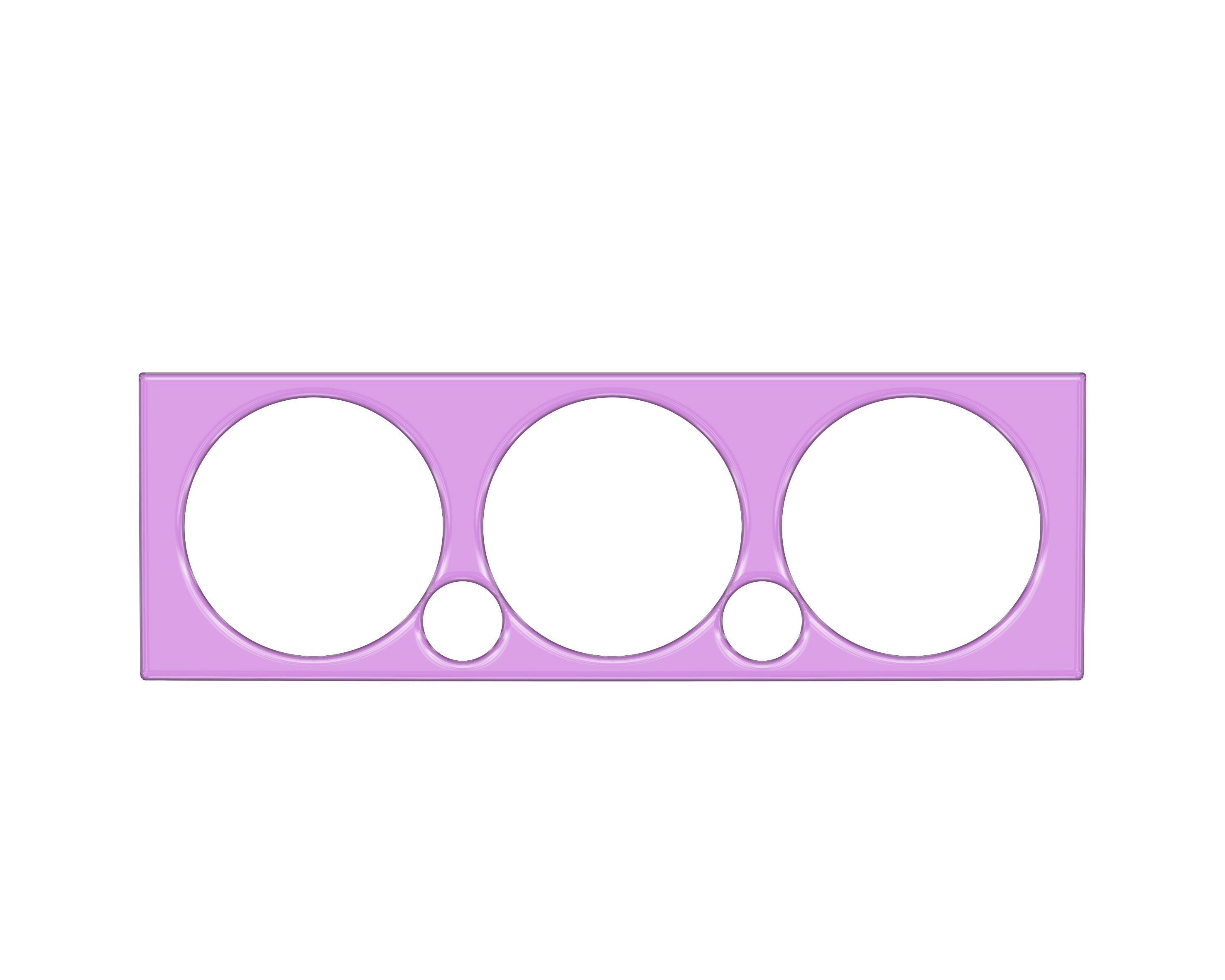 Climate Control Accent Trim Fits 2005-2015 Toyota Tacoma Lavender Purple