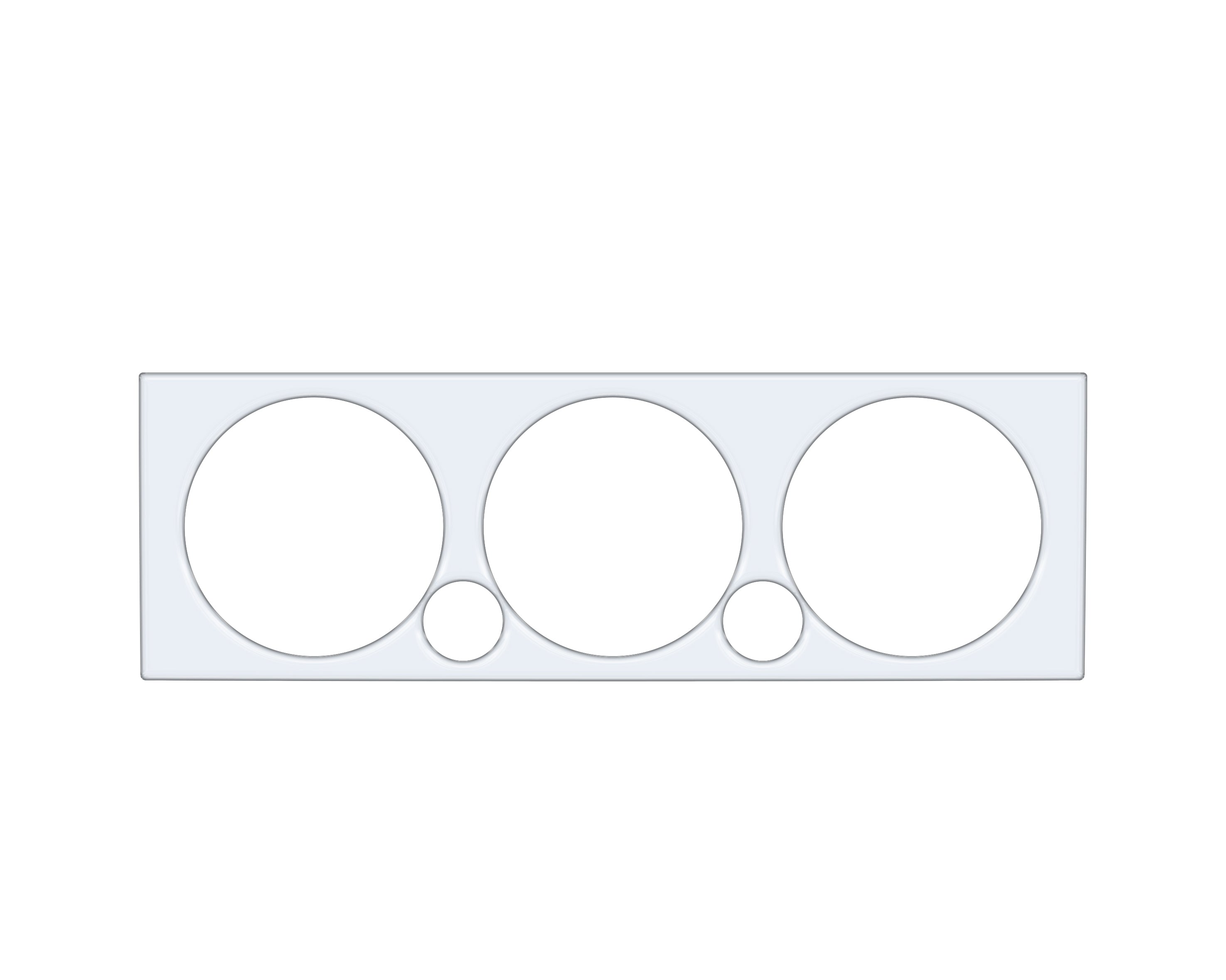 Climate Control Accent Trim Fits 2005-2015 Toyota Tacoma Gloss White