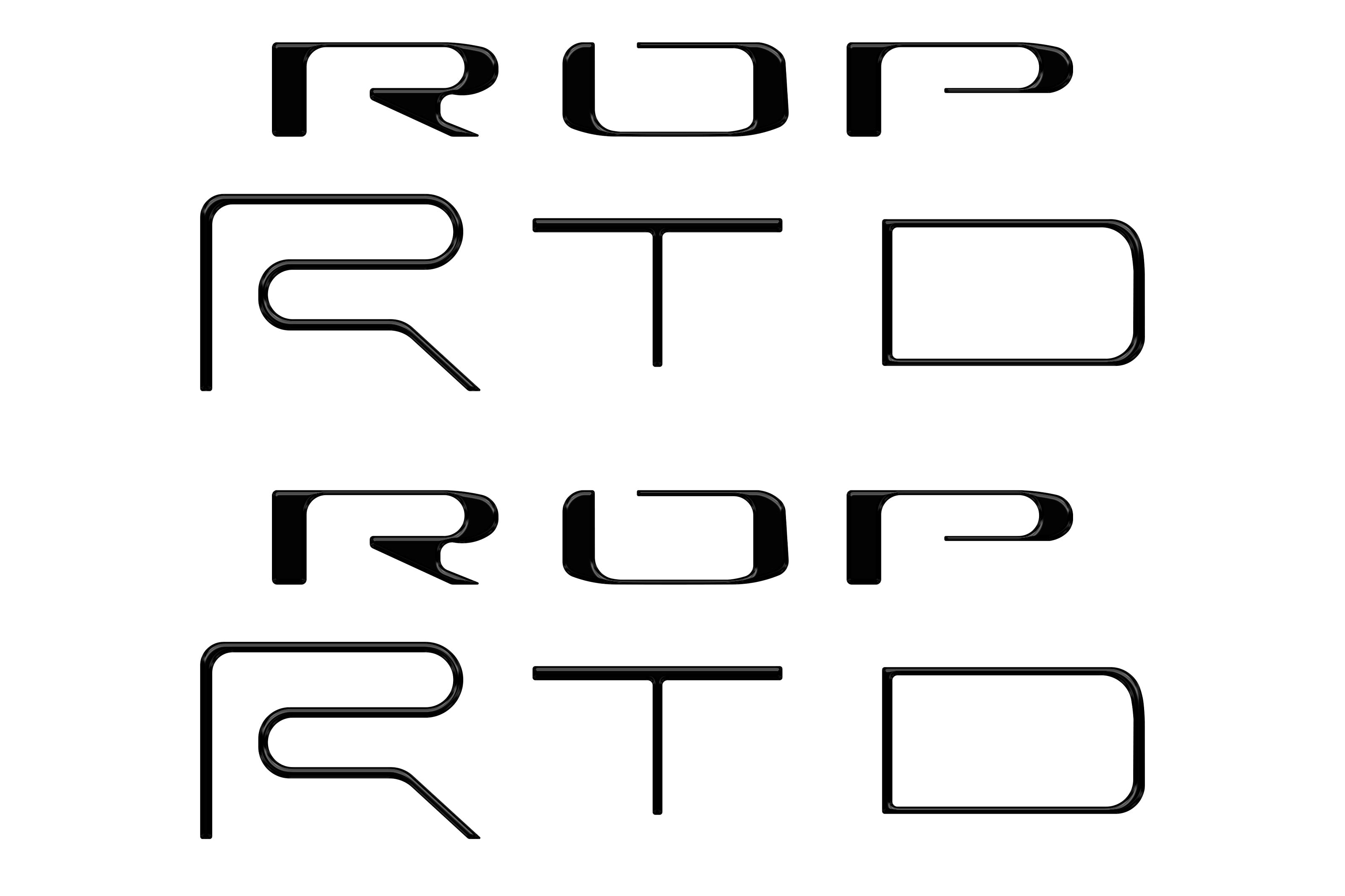 Bed Side Letter Inserts Fits 2022-2023 Toyota Tacoma TRD Pro