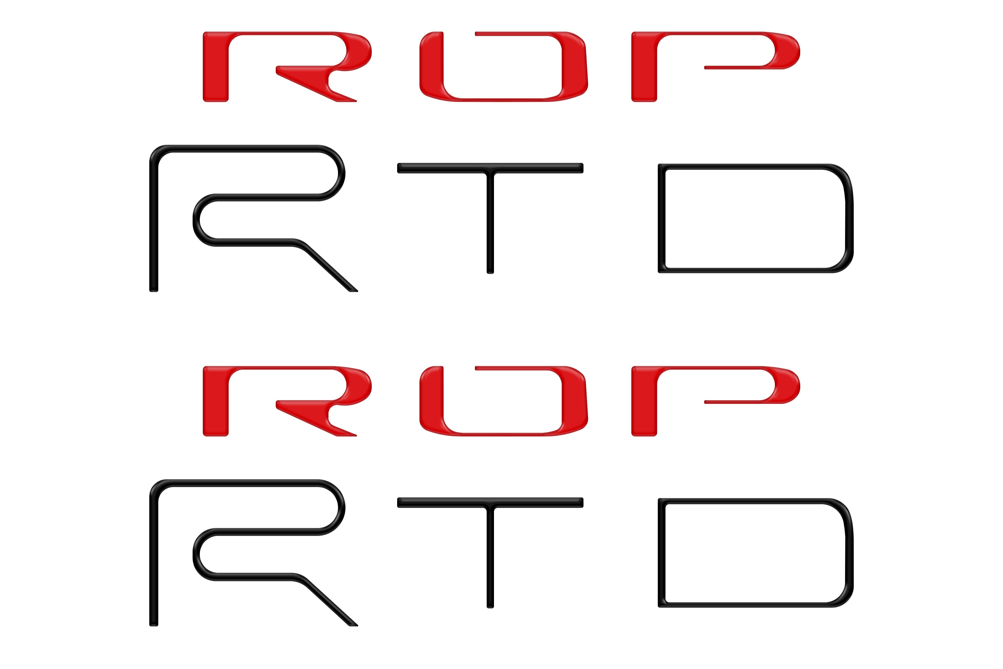 Bed Side Letter Inserts Fits 2022-2023 Toyota Tacoma TRD Pro