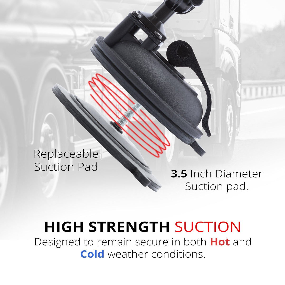 Tackform suction cup phone mount for universal fit