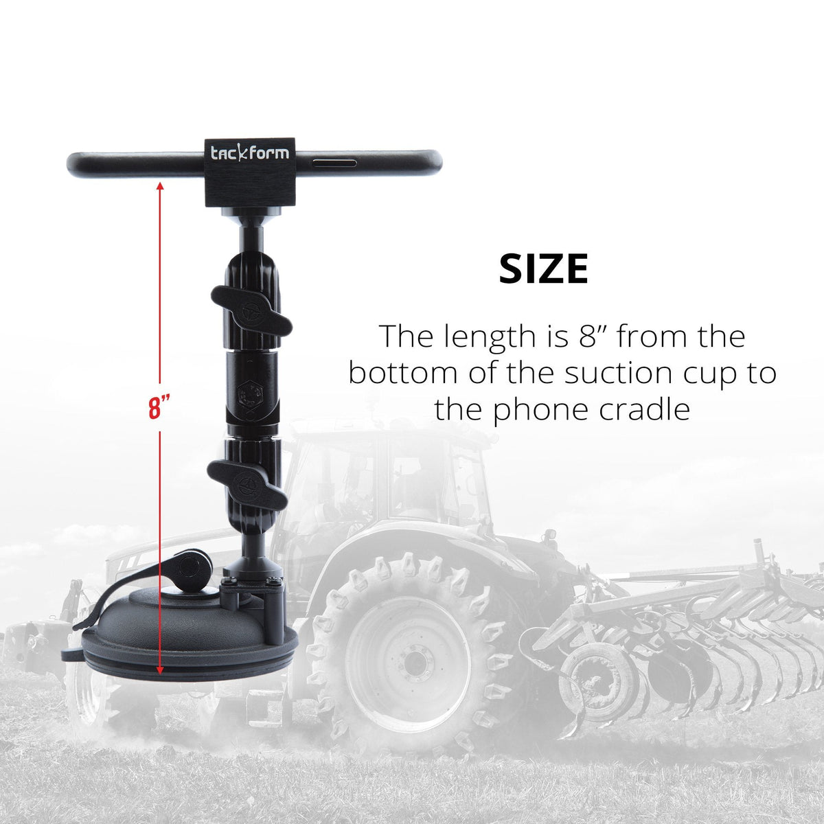 Tackform suction cup phone mount for universal fit