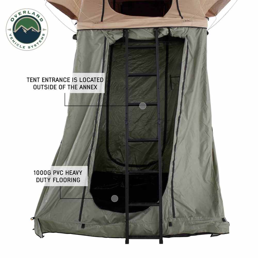 Overland Vehicle Systems LD TMBK roof top tent annex room with floor - view 7