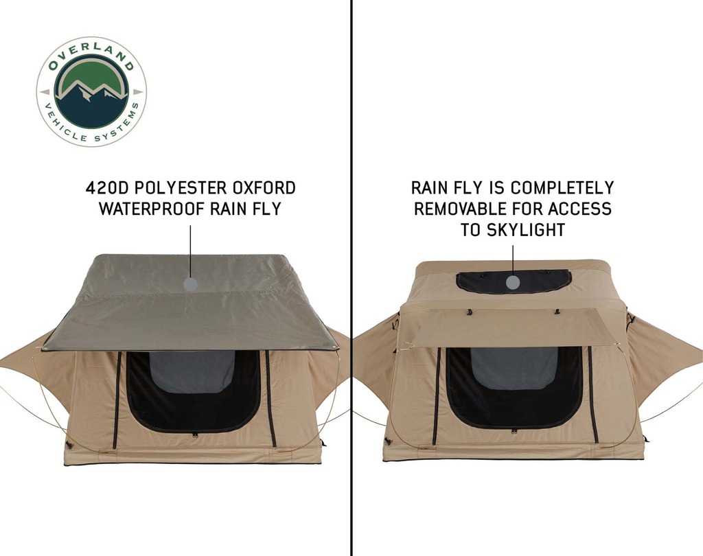 Overland Vehicle Systems replacement rainfly for TMBK roof top tent - view 2