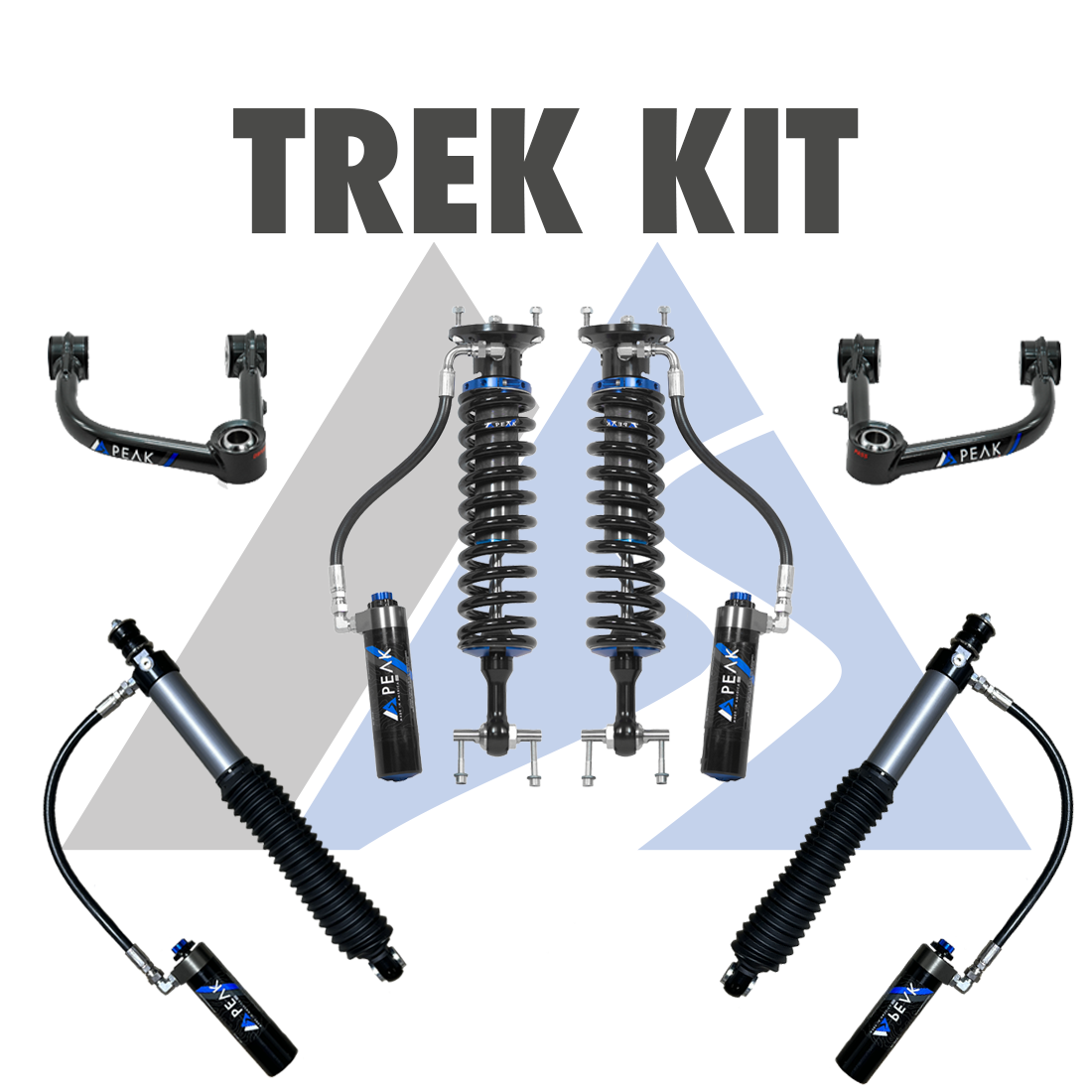 Peak Suspension 2.5" DSC Coilover Trek Kit 25+ Toyota 4Runner/Land Cruiser 250 for 2025+ Toyota 4Runner / Toyota Land Cruiser