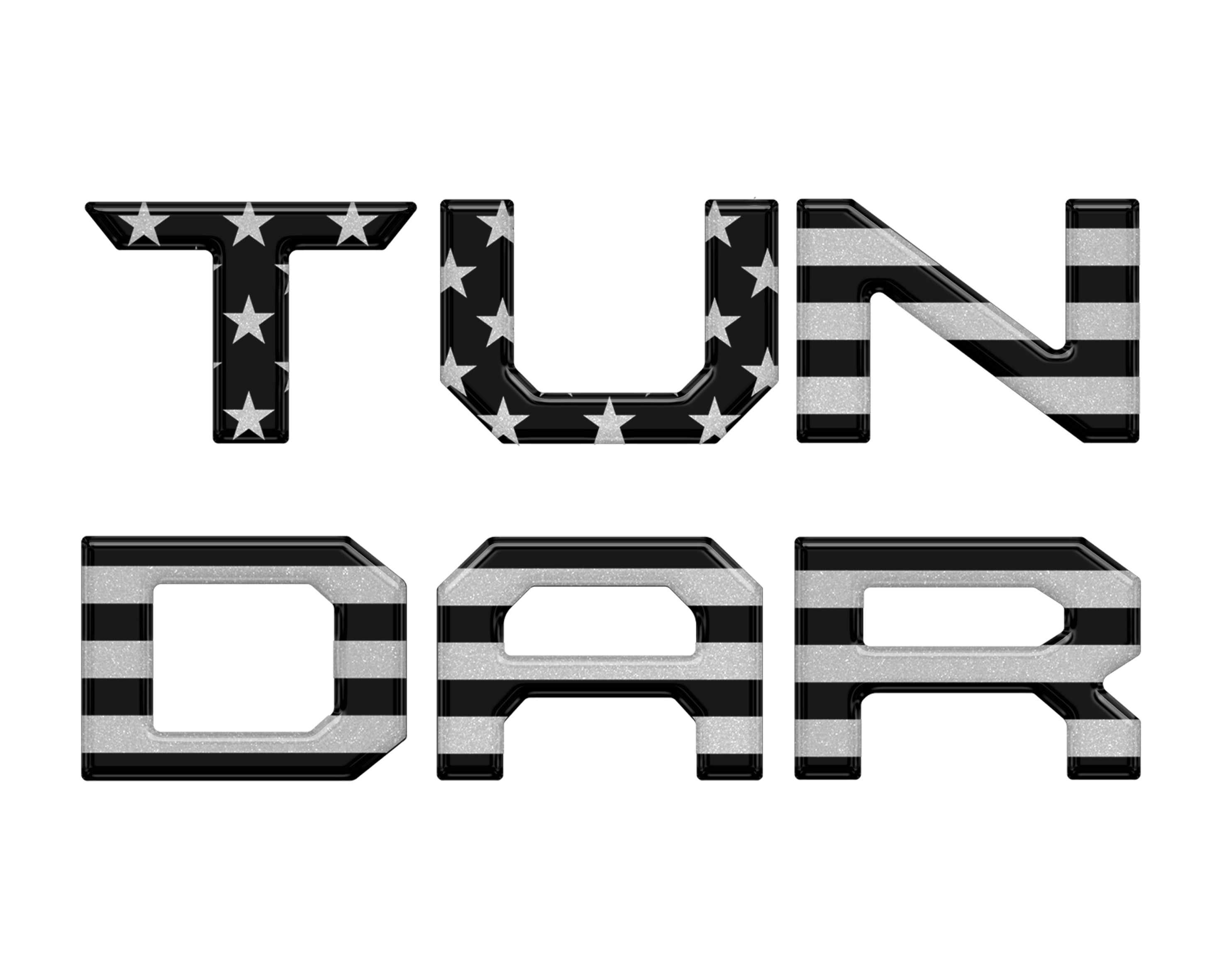 Tufskinz Tailgate Letter Inserts Fits 2014-2021 Toyota Tundra