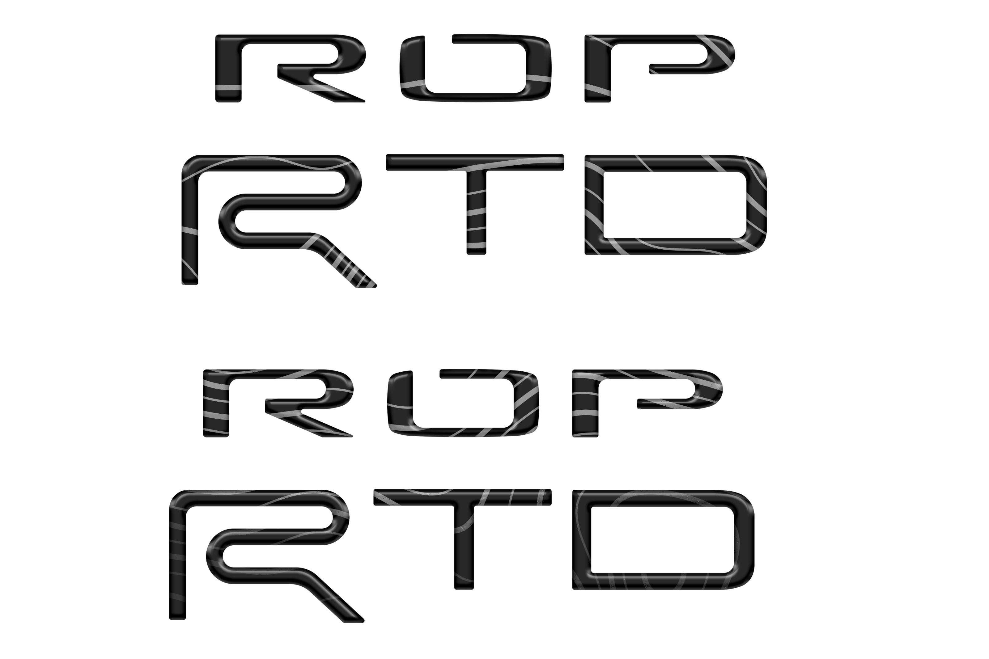 Bed Side Letter Inserts Fits 2015-2021 Toyota Tundra TRD Pro