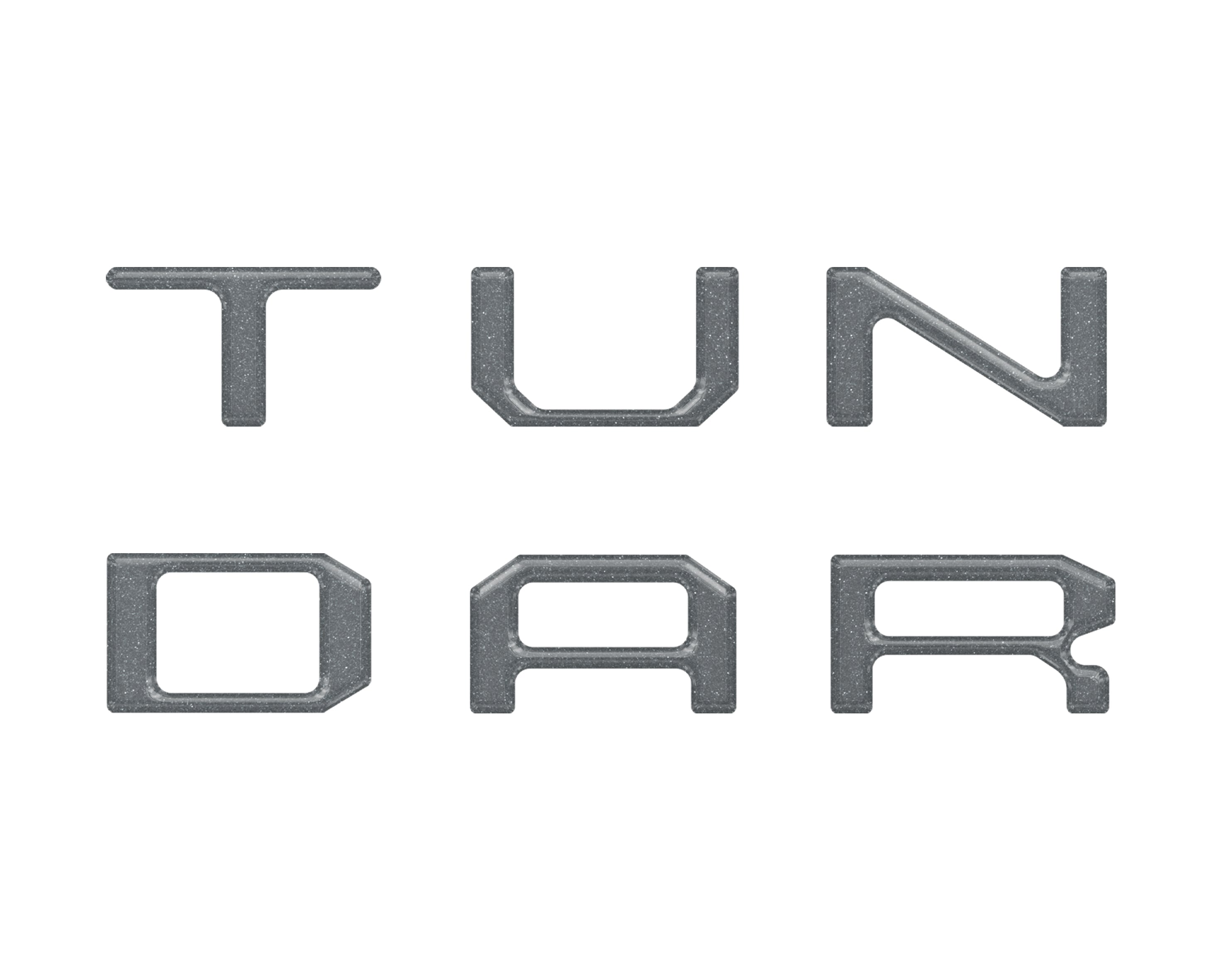 Dual Climate Control Radio "TUNDRA" Letter Inserts Fits 2014-2021 Toyota Tundra Dual Climate *OE Color - Magnetic Gray Metallic