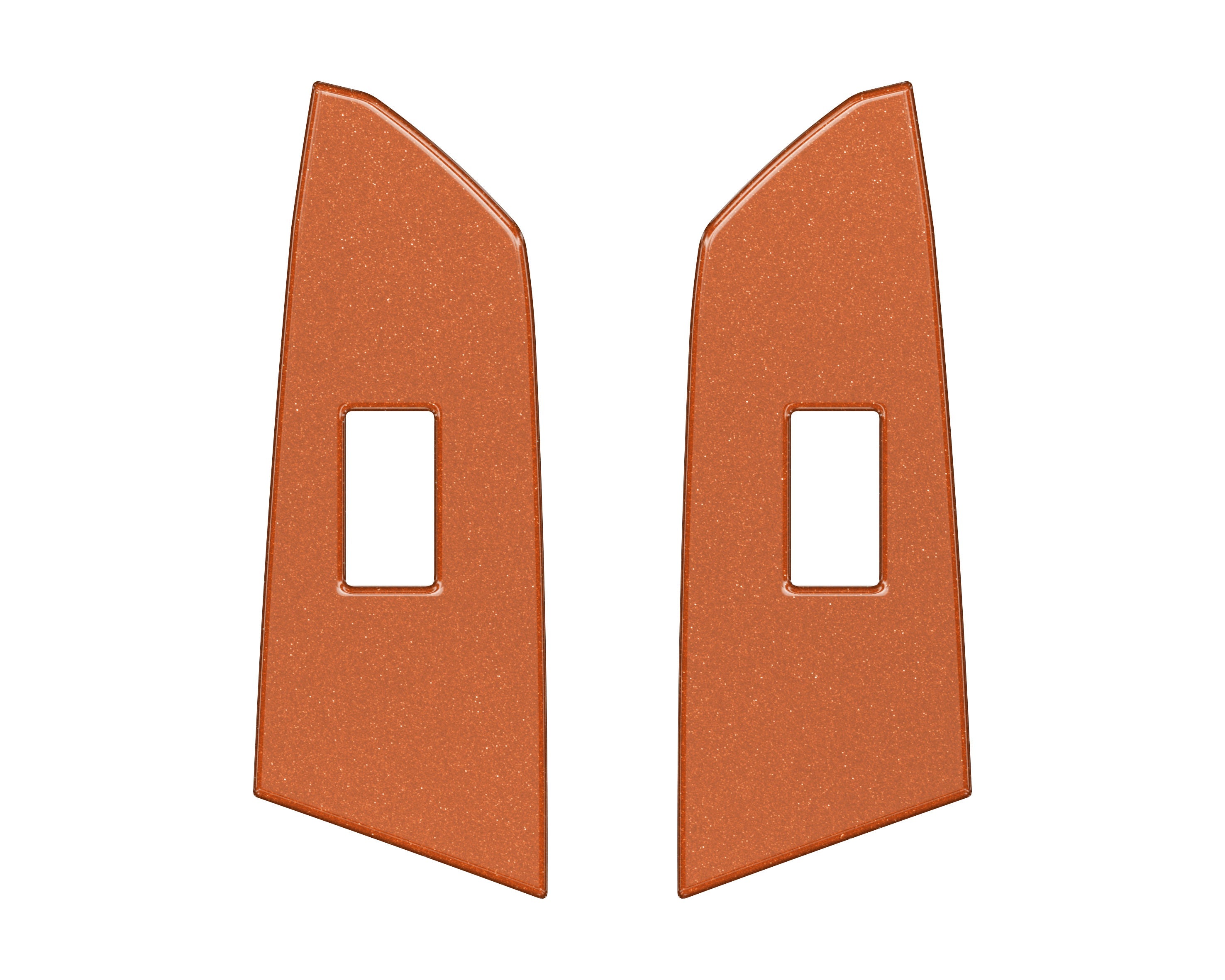 Crewmax Rear Door Switch Panel Accent Trim Fits 2014-2021 Toyota Tundra Rear Doors (CrewMax) Inferno (Similar to EXTERIOR Inferno Orange)