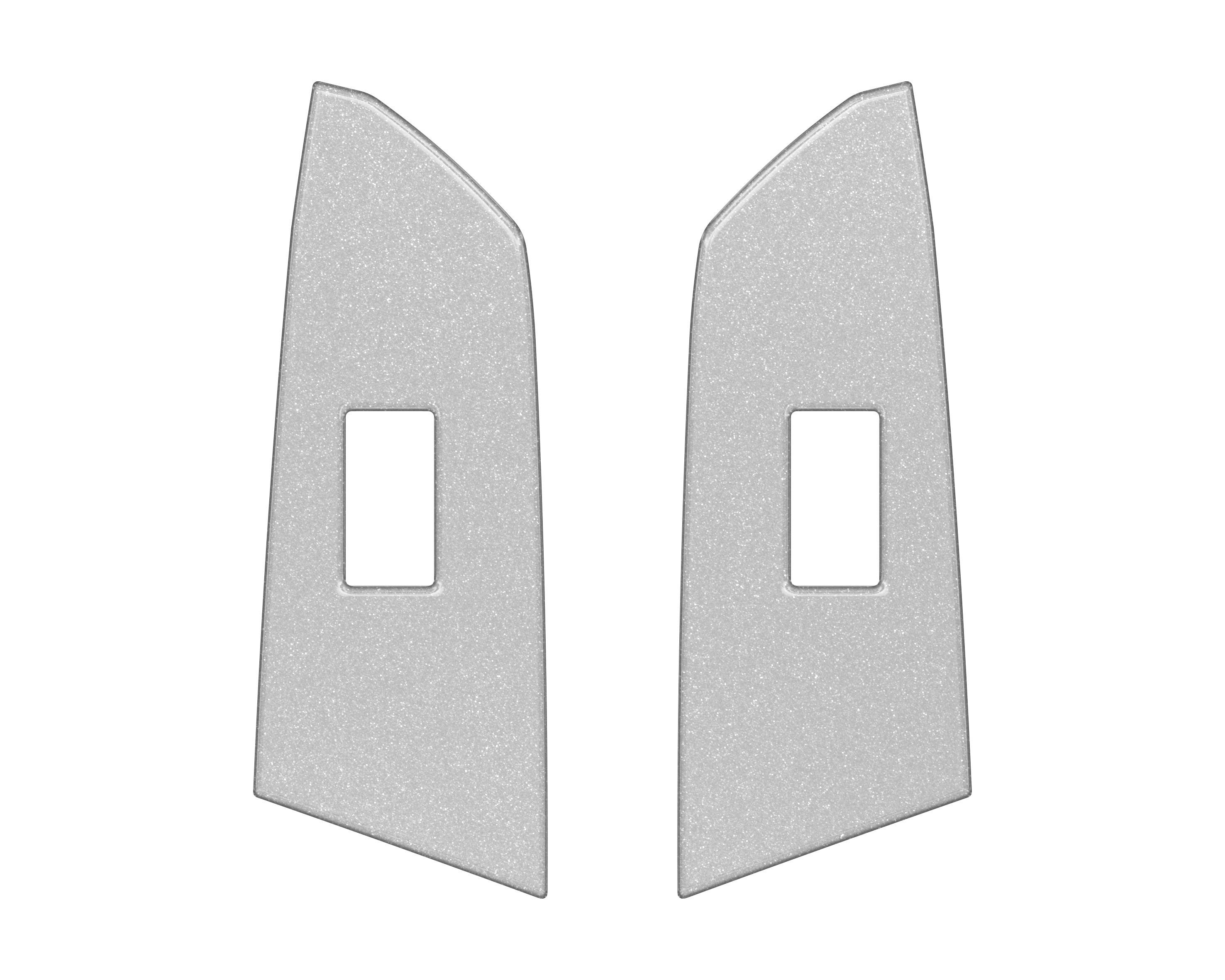 Crewmax Rear Door Switch Panel Accent Trim Fits 2014-2021 Toyota Tundra Rear Doors (CrewMax) *OE Color - Silver Sky Metallic