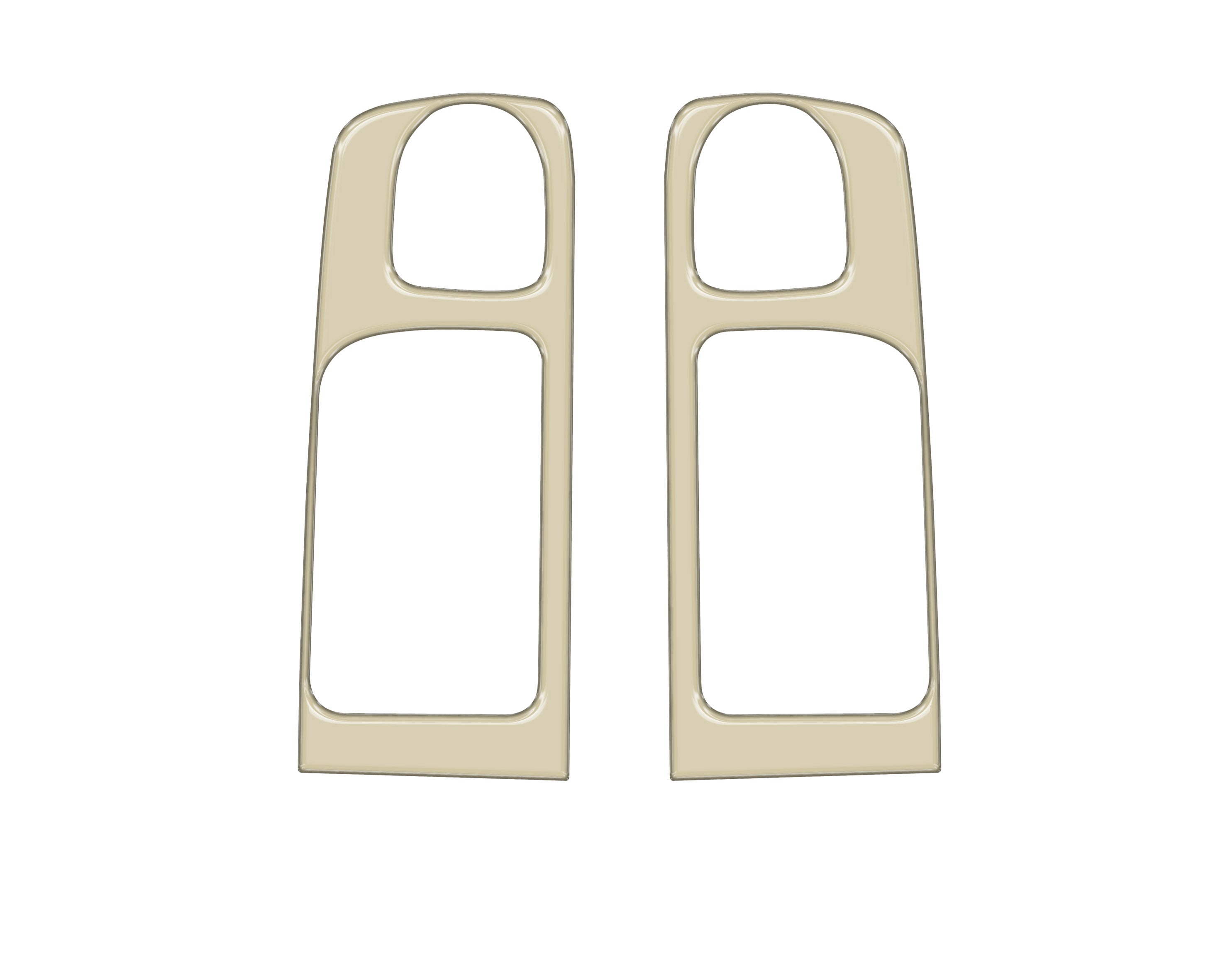 Crewmax Rear Door Pull Panel Accent Trim Fits 2014-2021 Toyota Tundra Rear Doors (CrewMax) *OE Color - Quicksand Tan