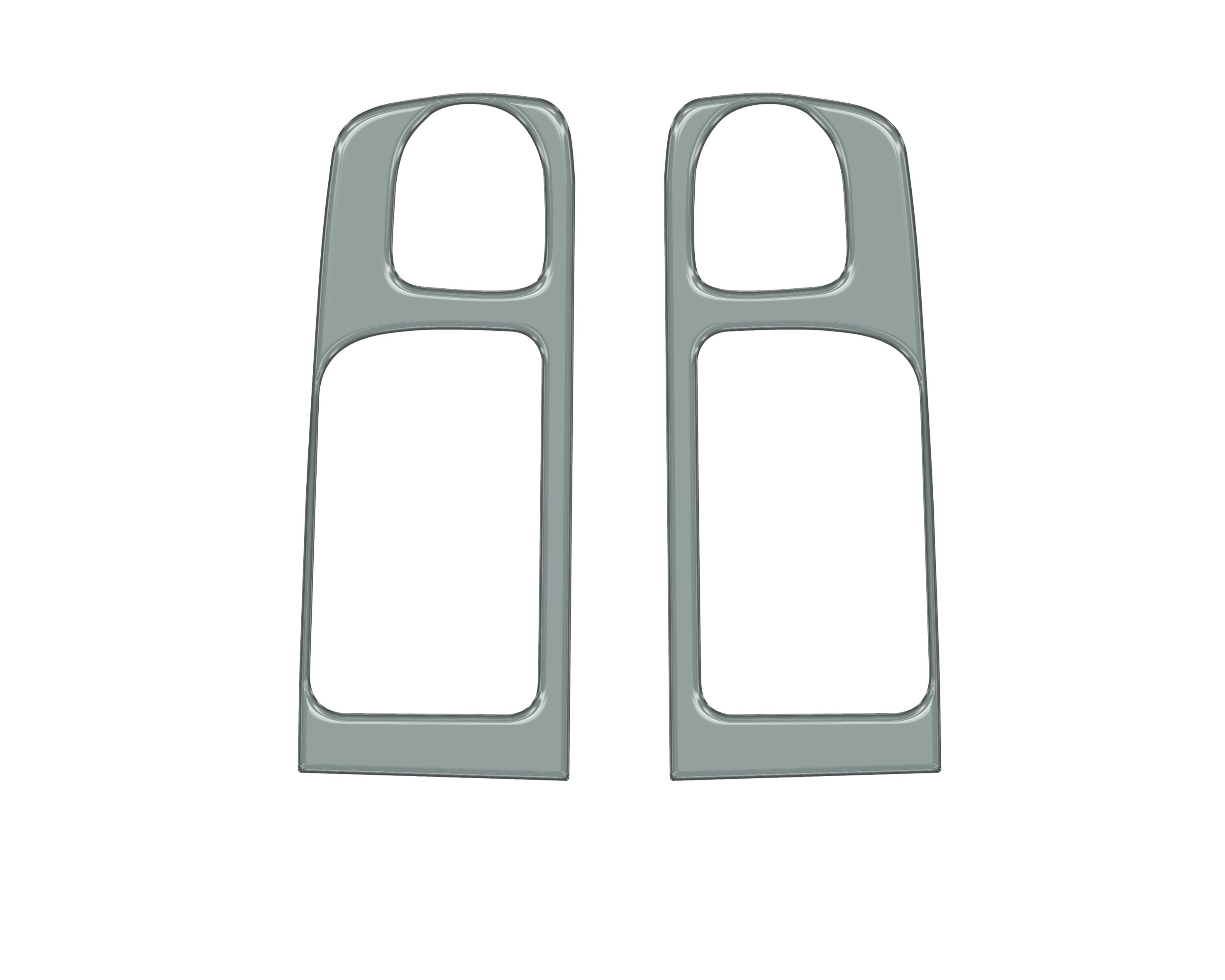 Crewmax Rear Door Pull Panel Accent Trim Fits 2014-2021 Toyota Tundra Rear Doors (CrewMax) *OE Color - Lunar Rock