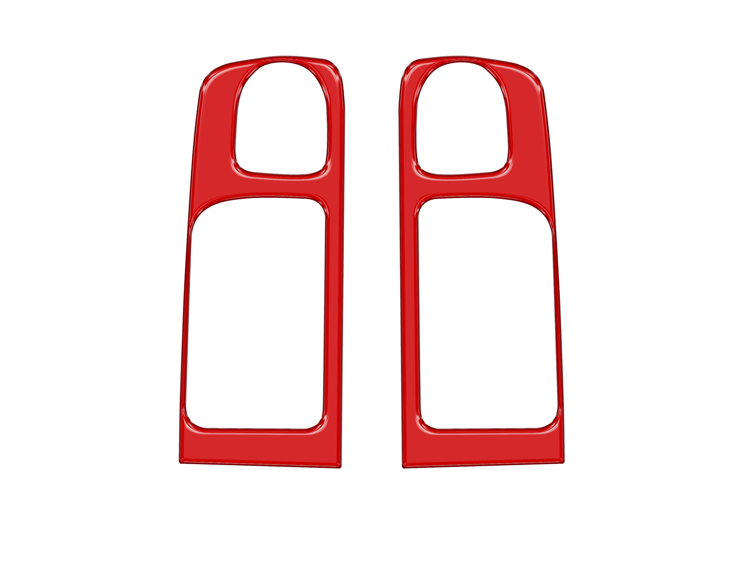 Crewmax Rear Door Pull Panel Accent Trim Fits 2014-2021 Toyota Tundra Rear Doors (CrewMax) *OE Color - Gloss TRD Red