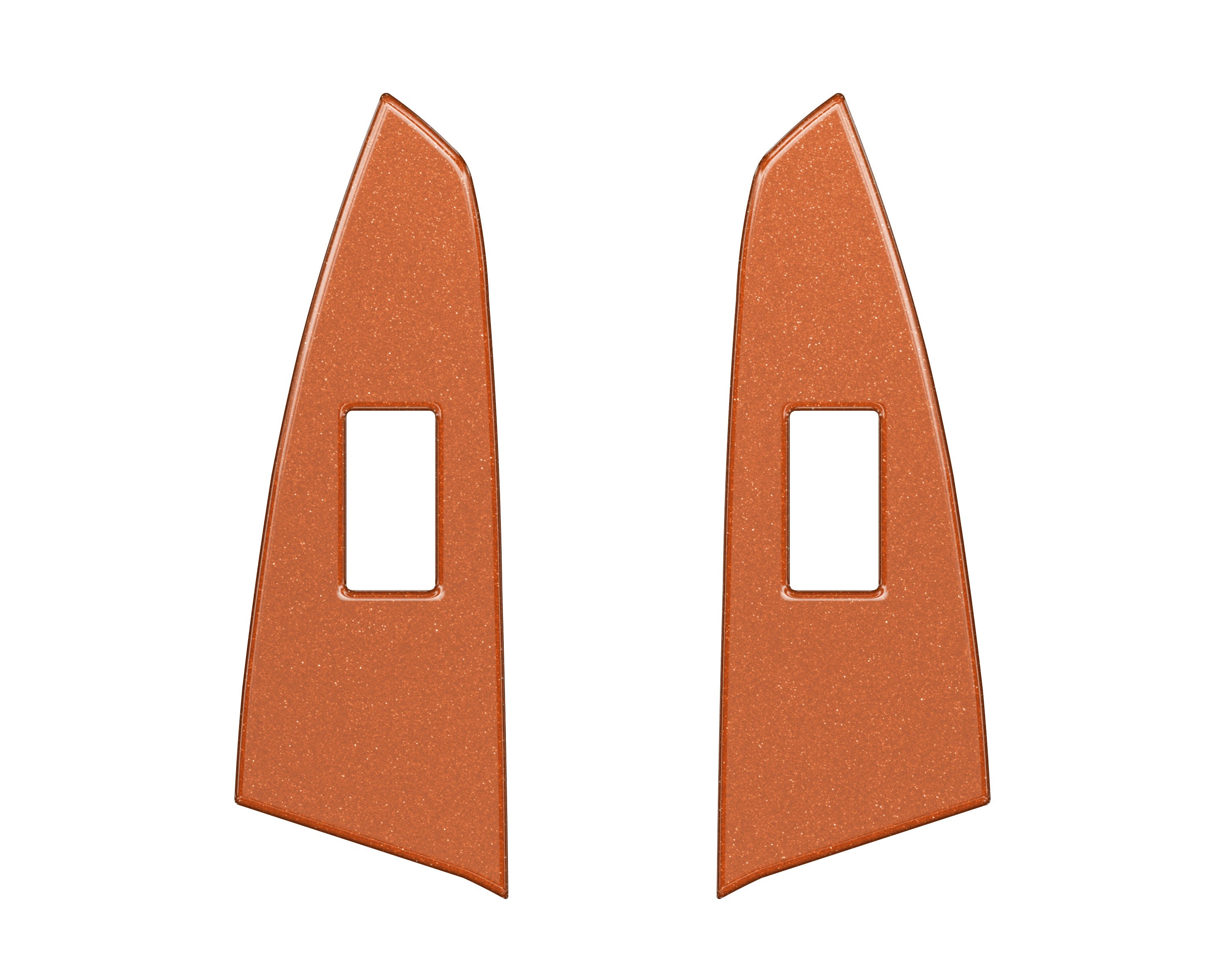 D-Cab Rear Door Switch Panel Accent Trim Fits 2014-2021 Toyota Tundra Rear Doors (D-Cab) Inferno (Similar to EXTERIOR Inferno Orange)