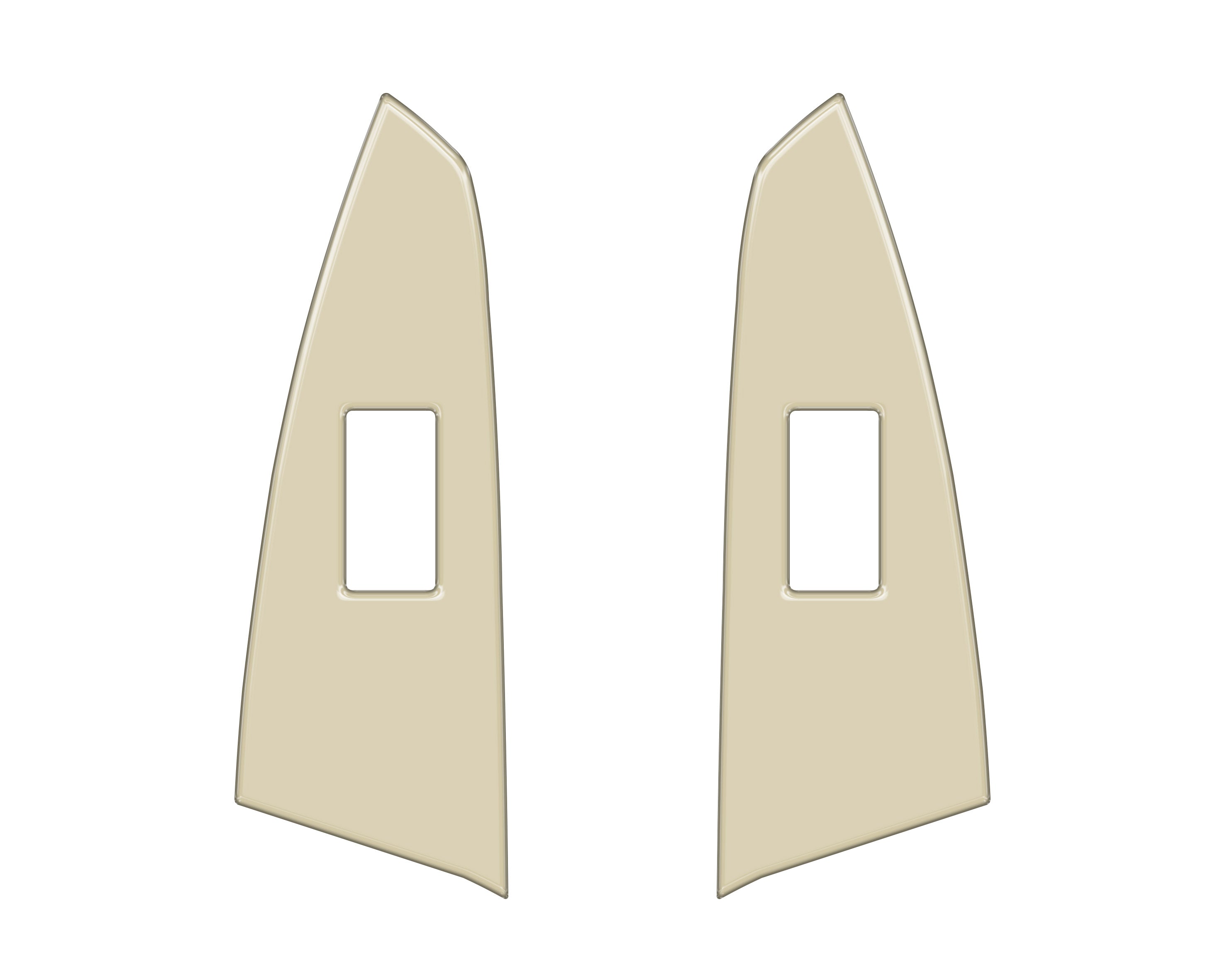 D-Cab Rear Door Switch Panel Accent Trim Fits 2014-2021 Toyota Tundra Rear Doors (D-Cab) *OE Color - Quicksand Tan