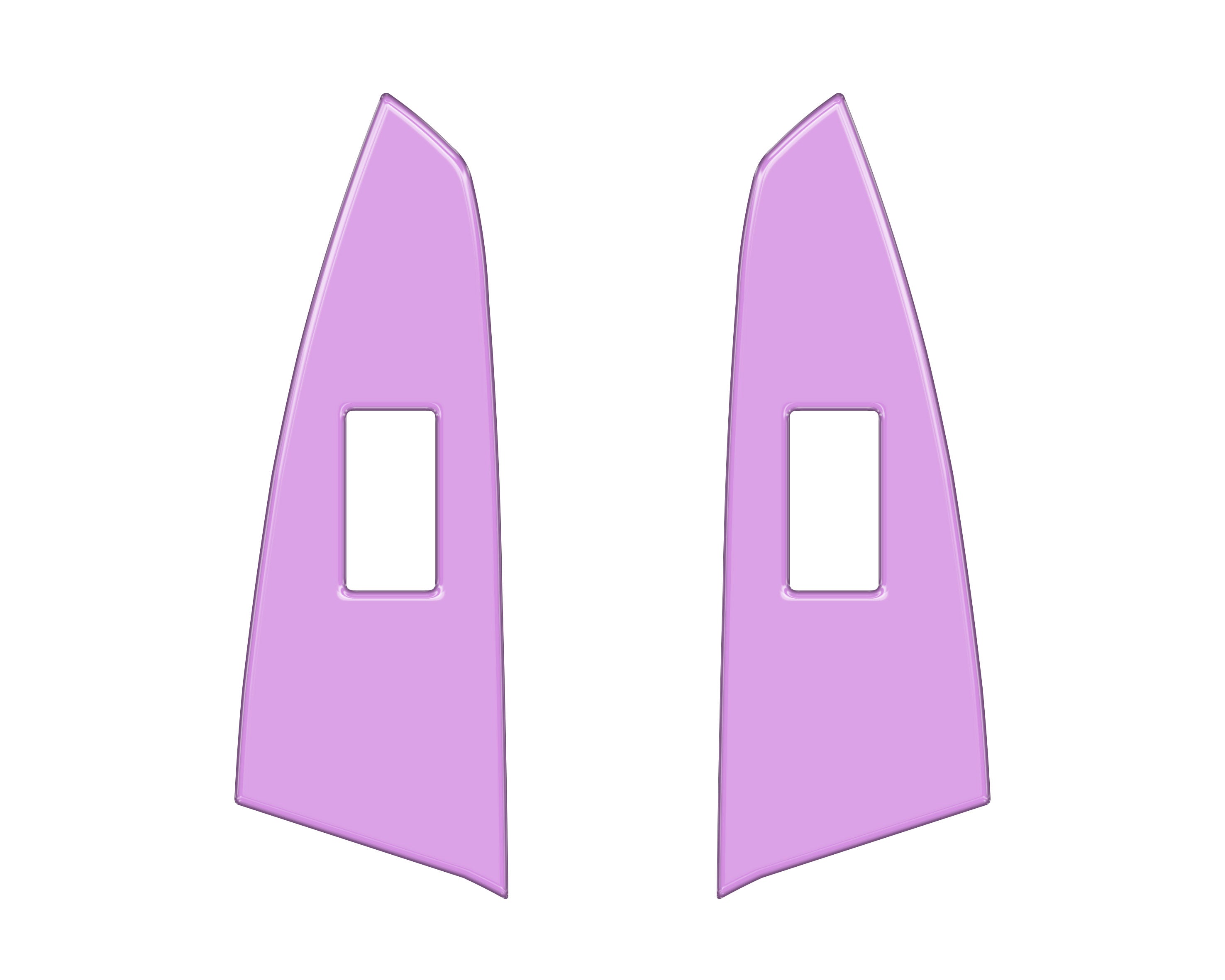 D-Cab Rear Door Switch Panel Accent Trim Fits 2014-2021 Toyota Tundra Rear Doors (D-Cab) Lavender Purple