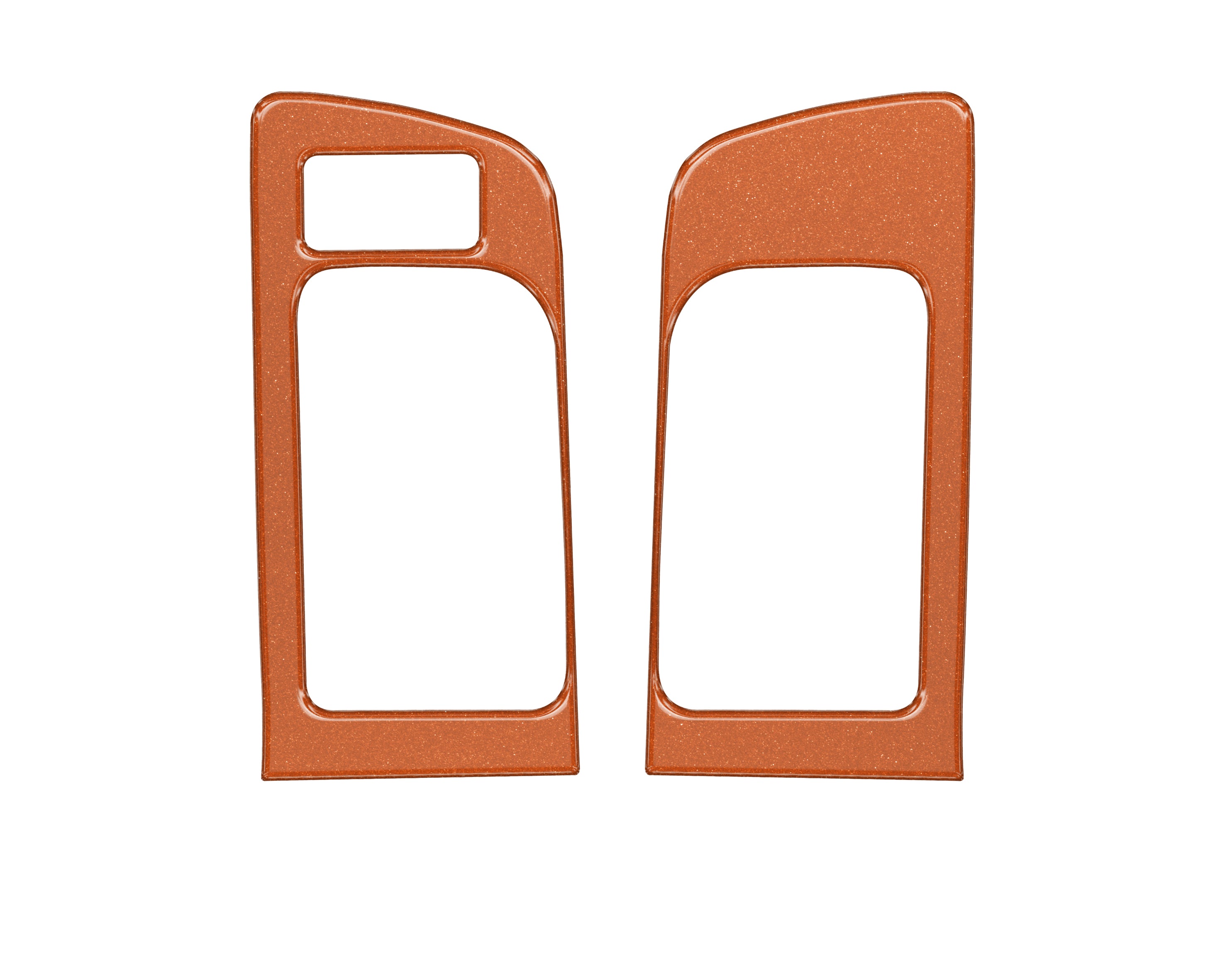 Front Door Handle Trim w/Memory Seat Control Accent Trim Fits 2014-2021 Toyota Tundra Front Doors Only w/Memory Seats Inferno (Similar to EXTERIOR Inferno Orange)