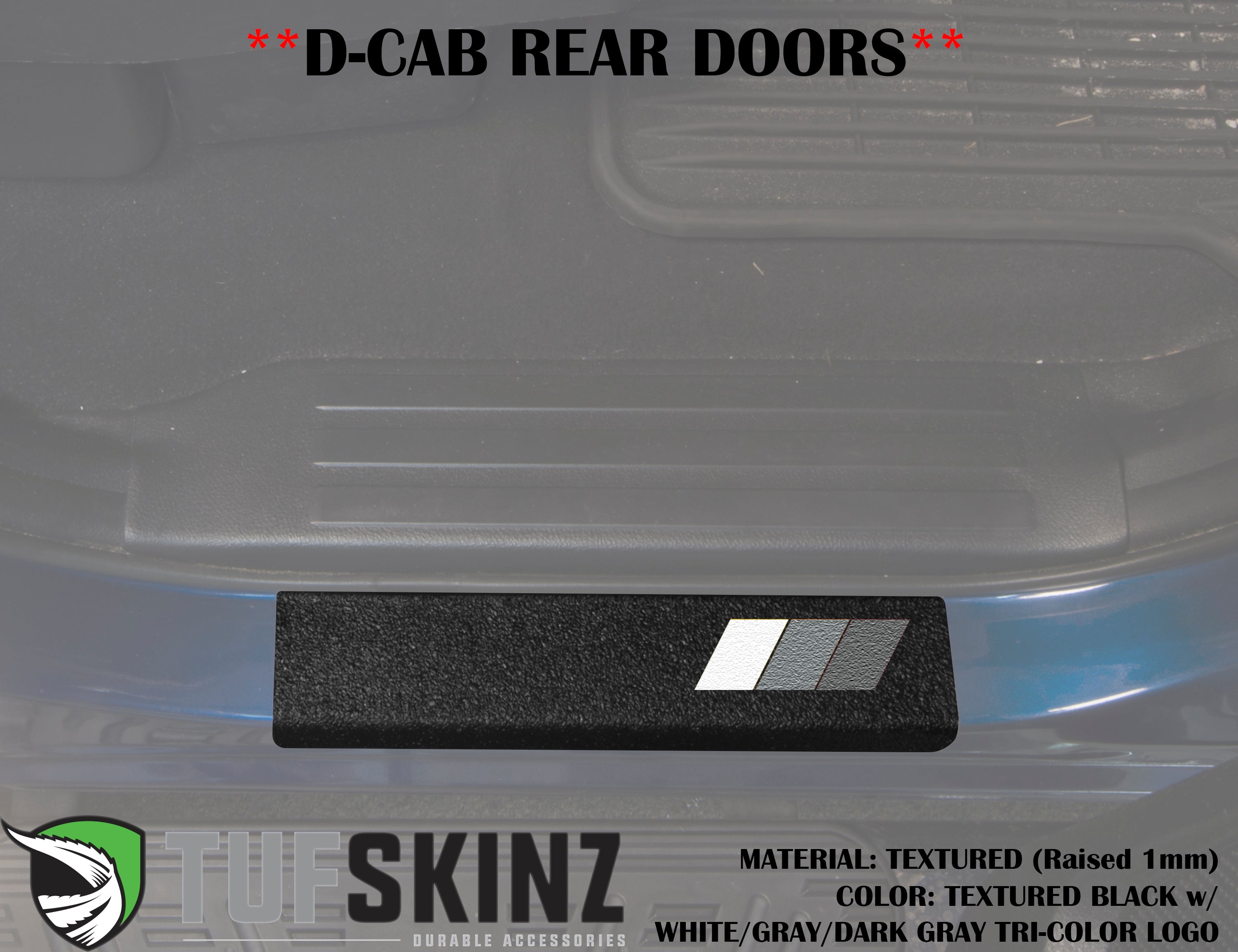 Door Sills Protection Overlay Fits 2007-2021 Toyota Tundra