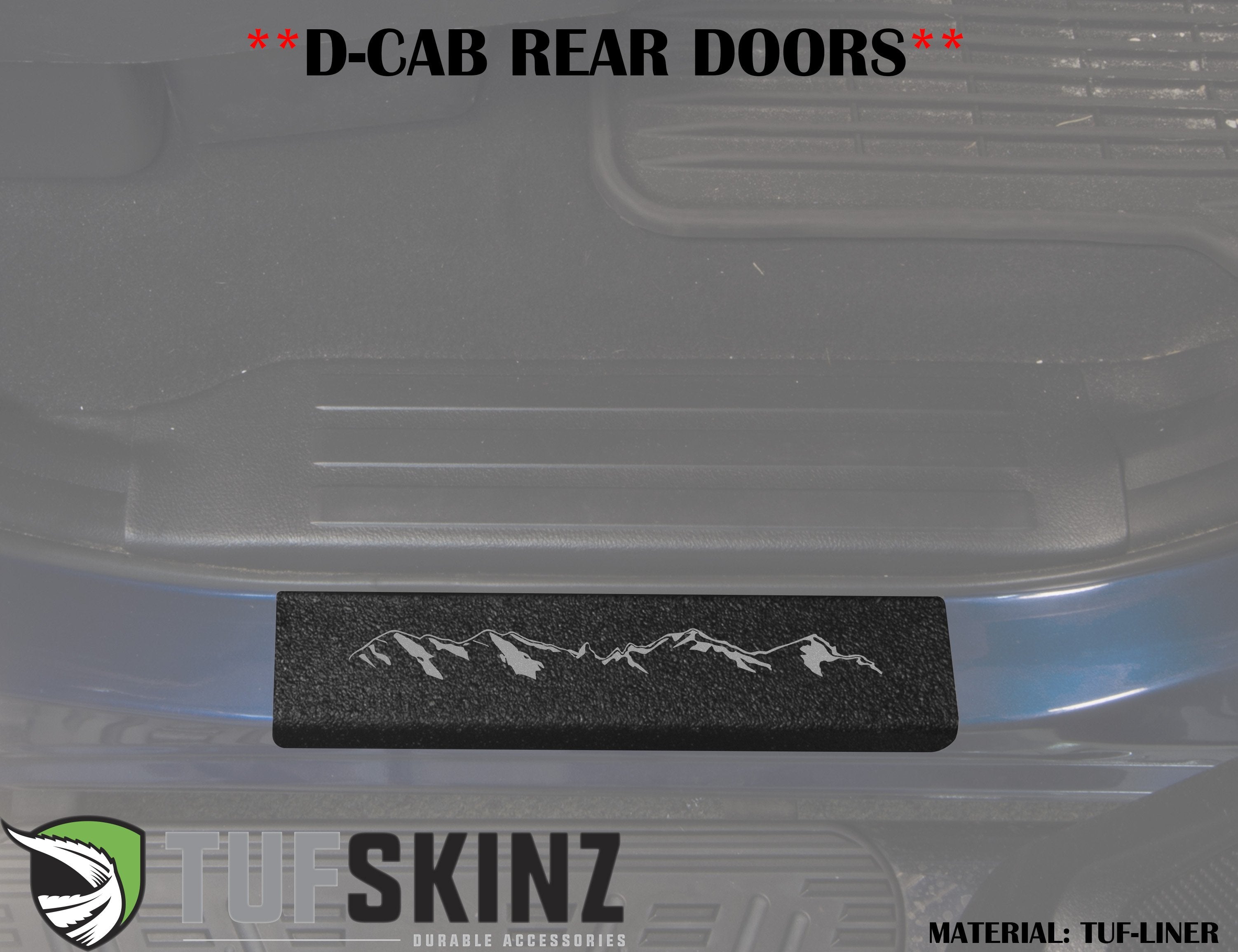 Door Sills Protection Overlay Fits 2007-2021 Toyota Tundra