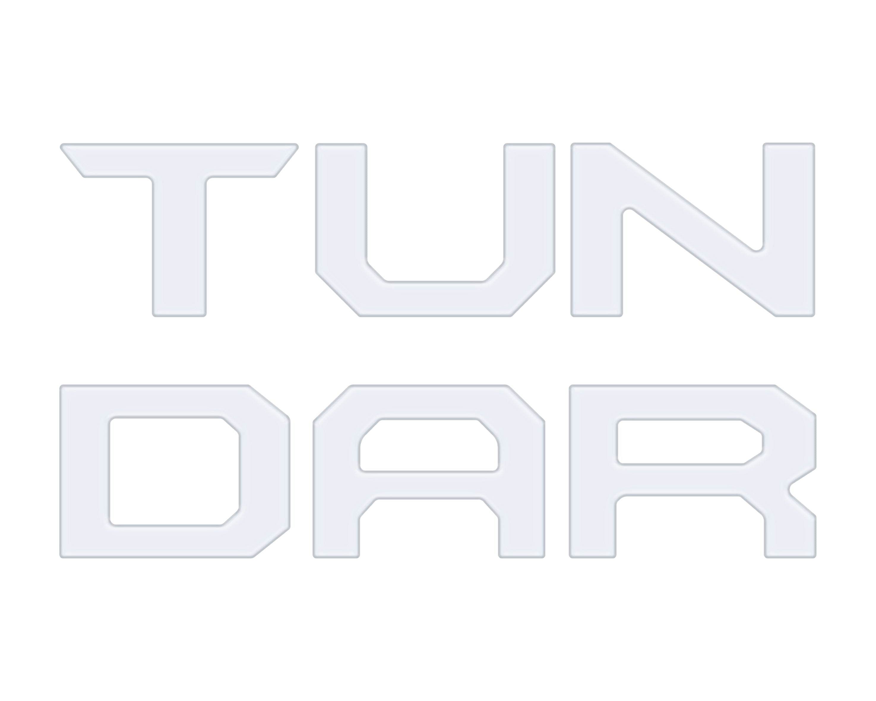 Grille Letter Inserts Fits 2022-2022 Toyota Tundra Matte White