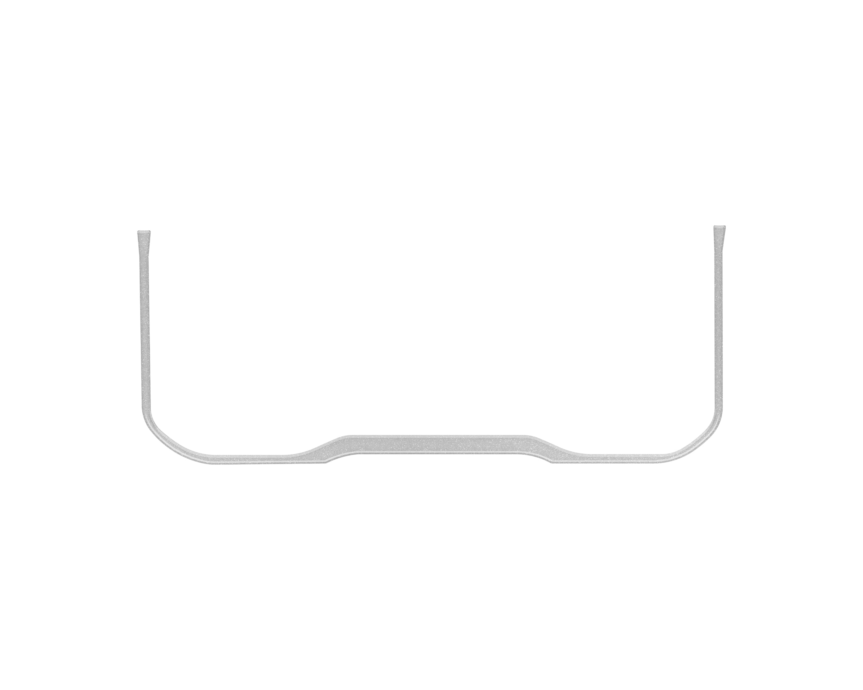 Lower Instrument Gauge Cluster Accent Trim Fits 2022-2022 Toyota Tundra *OE Color - Celestial Silver Metallic