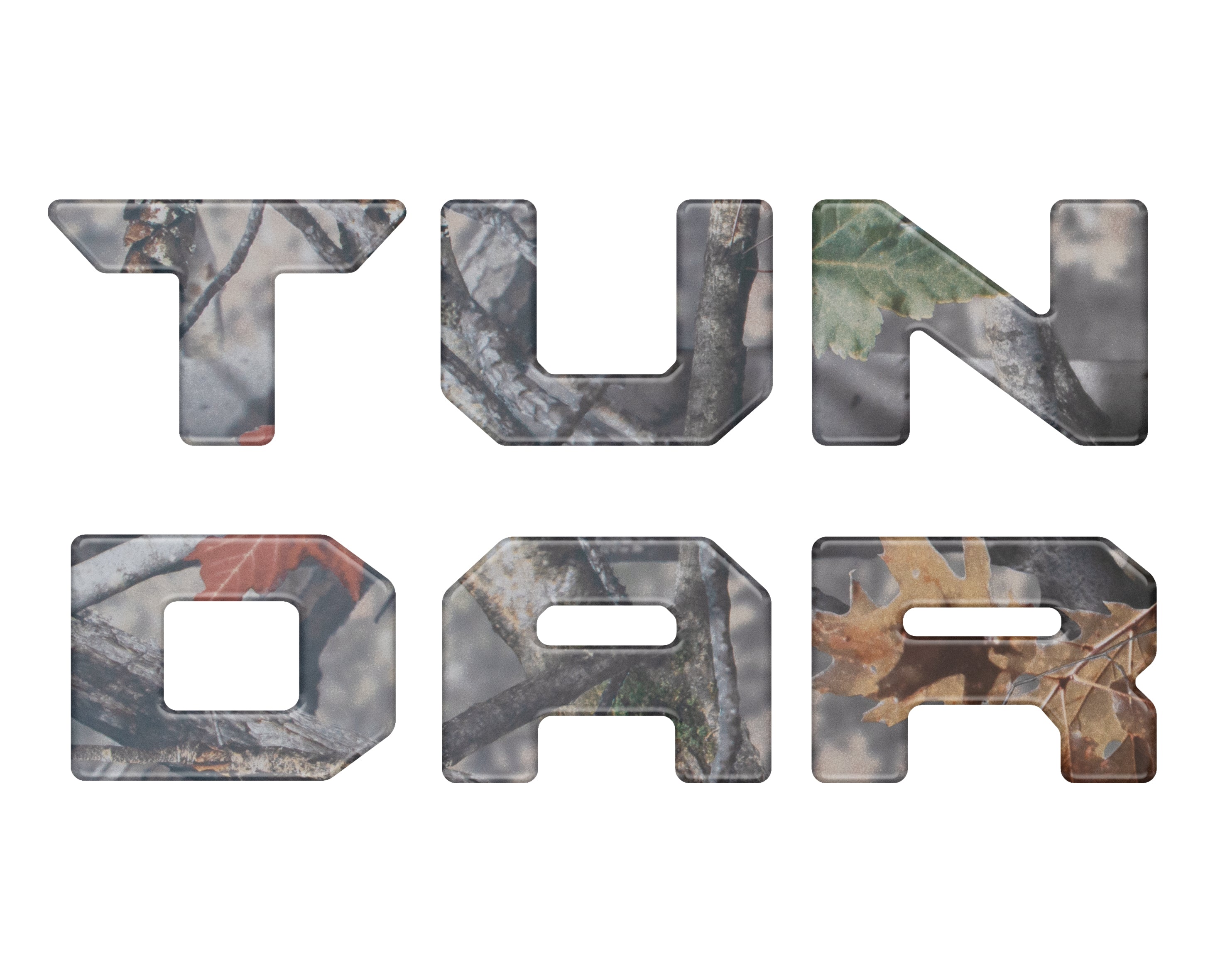 Tufskinz Bed Rail Tailgate Letter Overlays Fits 2022-2026 Toyota Tundra