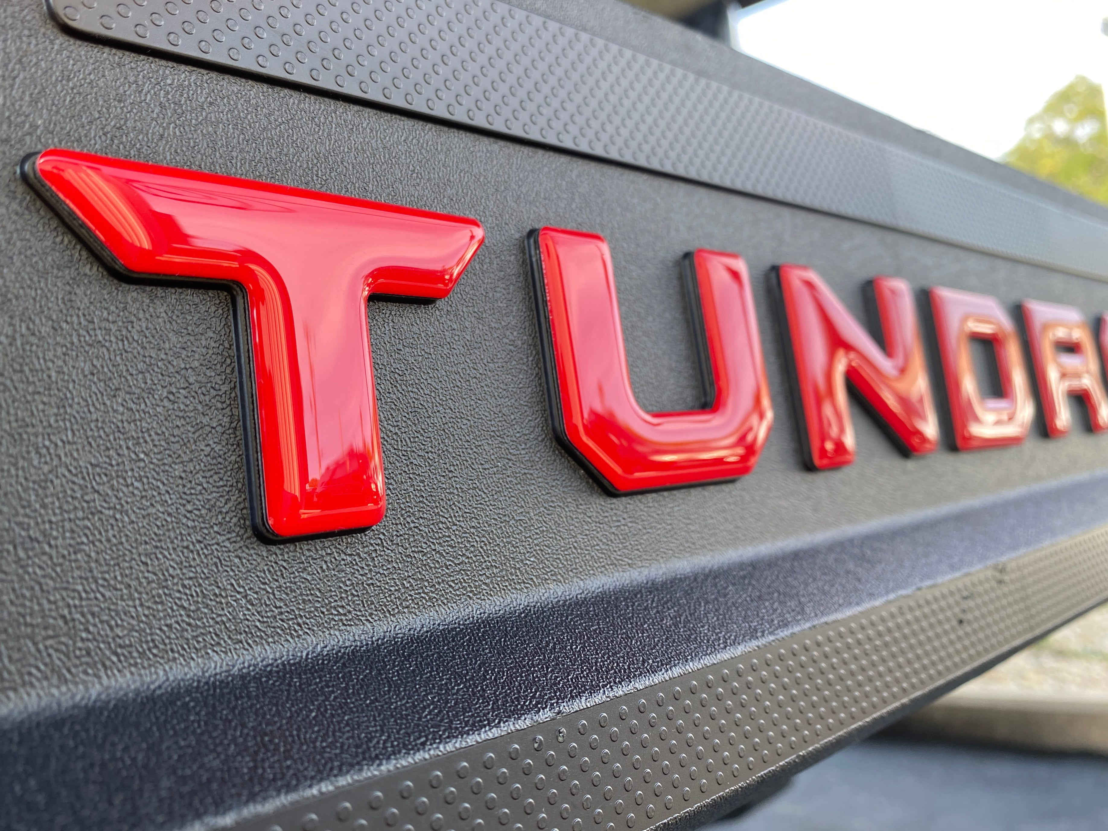 Tufskinz Bed Rail Tailgate Letter Overlays Fits 2022-2026 Toyota Tundra