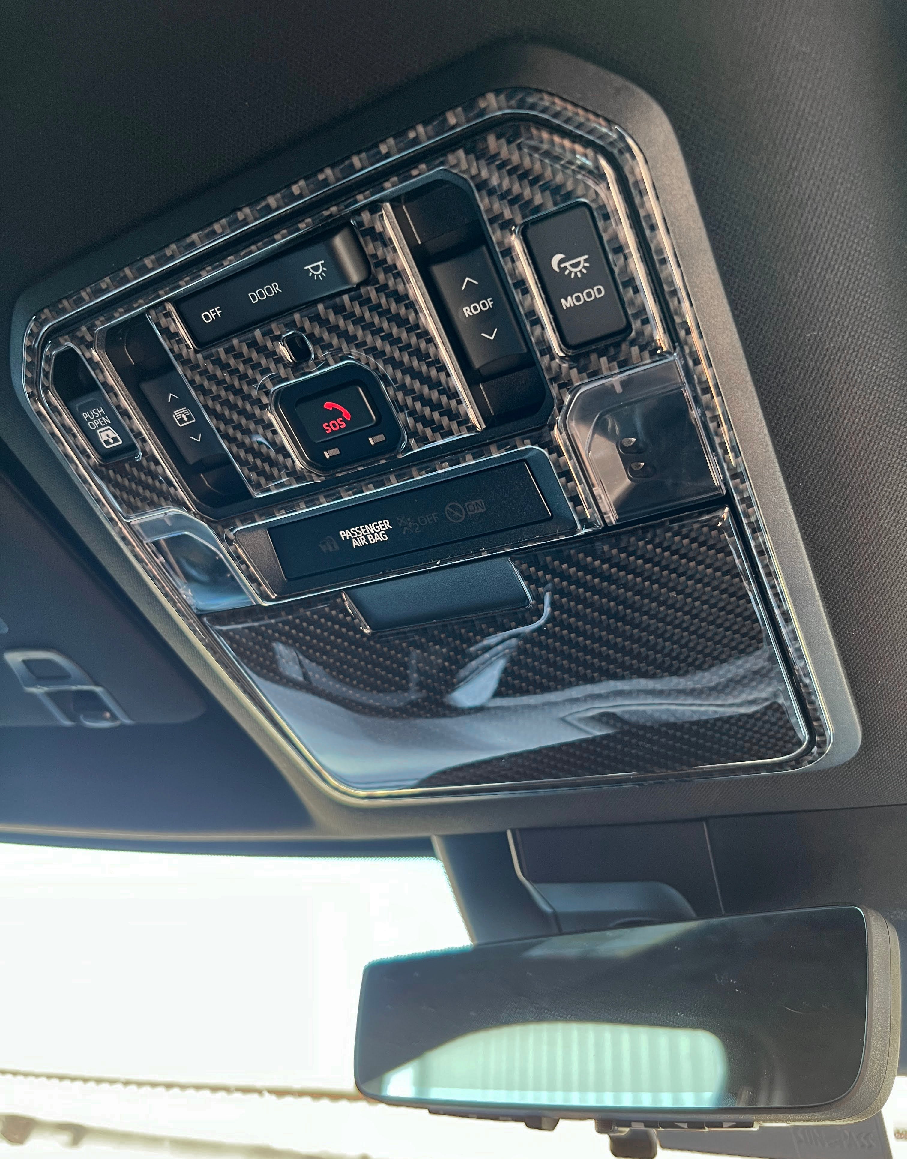 Overhead Switches Accent Trim Fits 2022-2026 Toyota Tundra