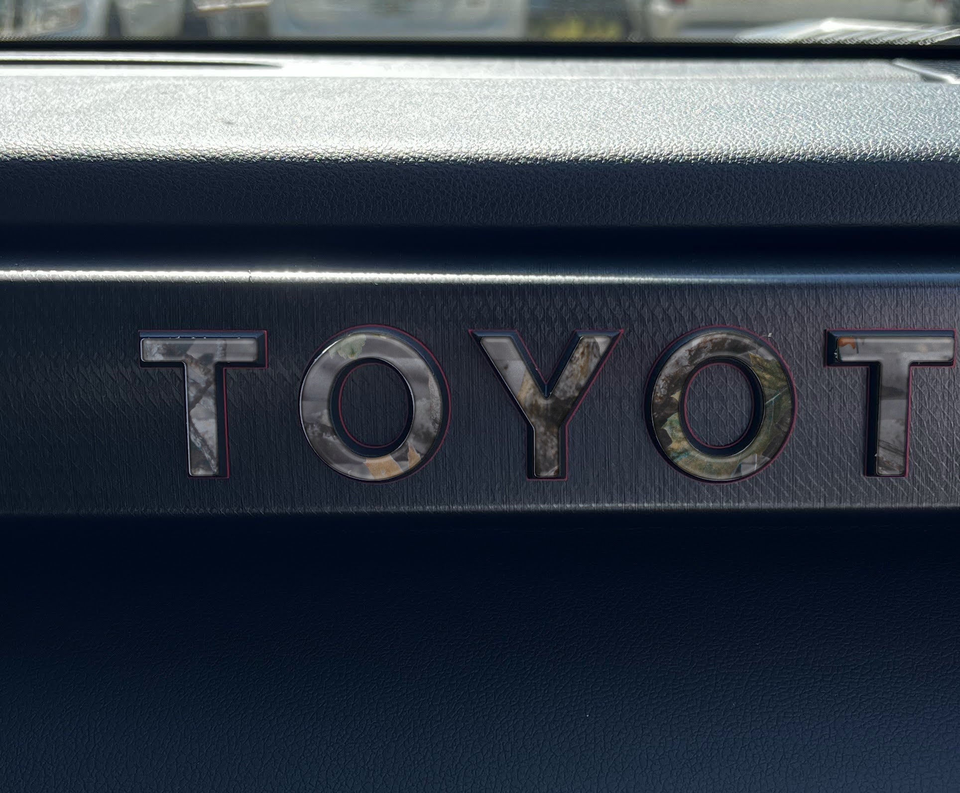 TRD Pro Glovebox Letter Overlays Fits 2022-2026 Toyota Tundra & 2023-2026 Toyota Sequoia