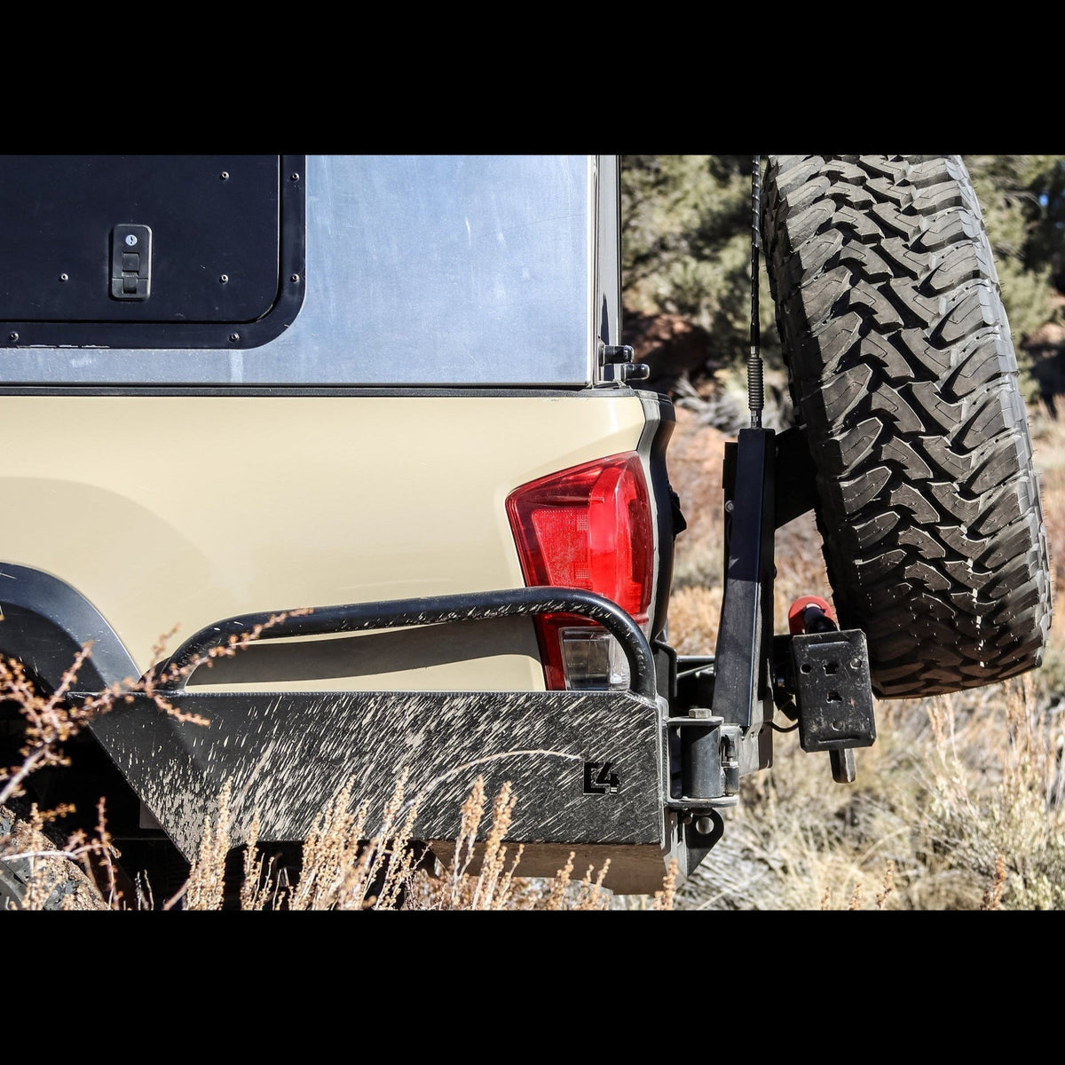 C4 Fabrication Tacoma Overland Series High Clearance Rear Bumper / 3rd Gen / 2016-2023